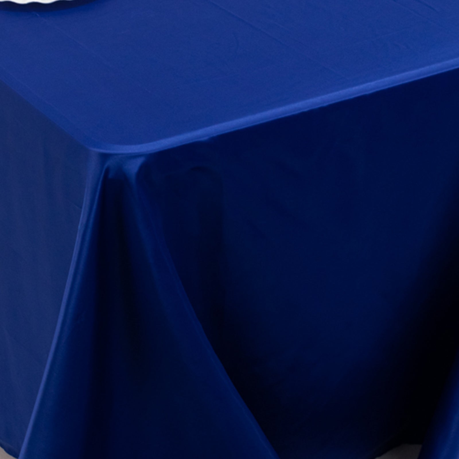 Lamour Satin 90x156 Rectangle Tablecloth Royal Blue - Luxurious, Soft Seamless Table Cover