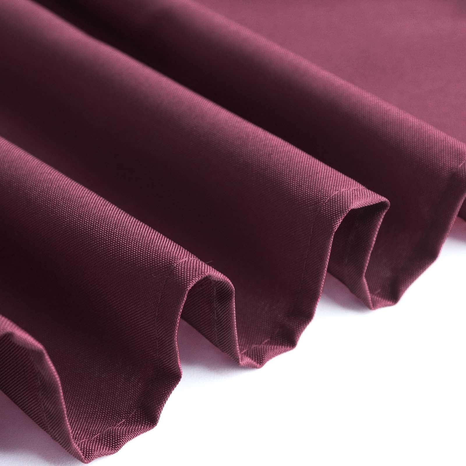 Polyester 54x96 Rectangle Tablecloth Burgundy - Wrinkle-Resistant & Easy-to-Care Table Cover