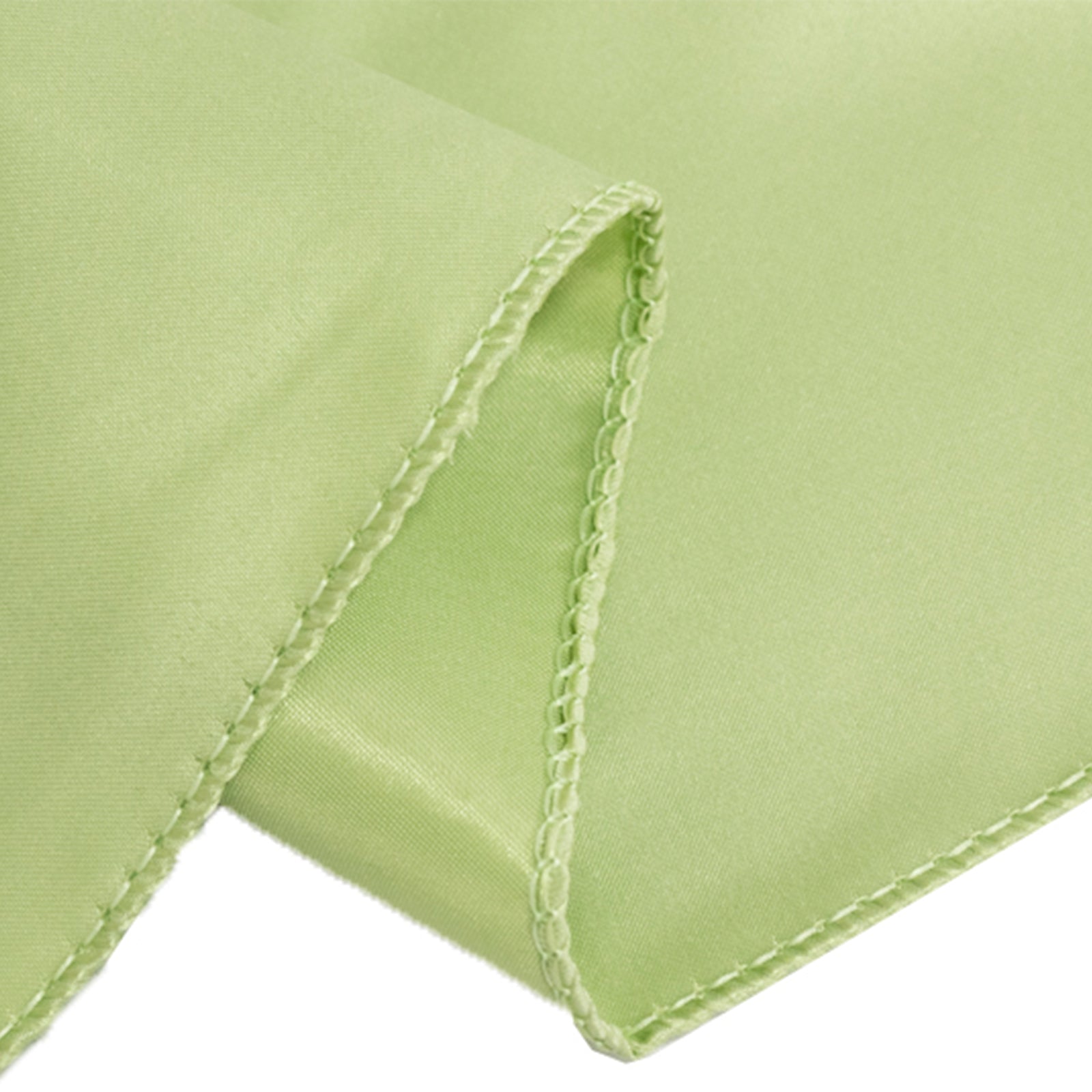 Lamour Satin 72x72 Table Overlay Square Tablecloth Sage Green - Smooth Finish Table Topper