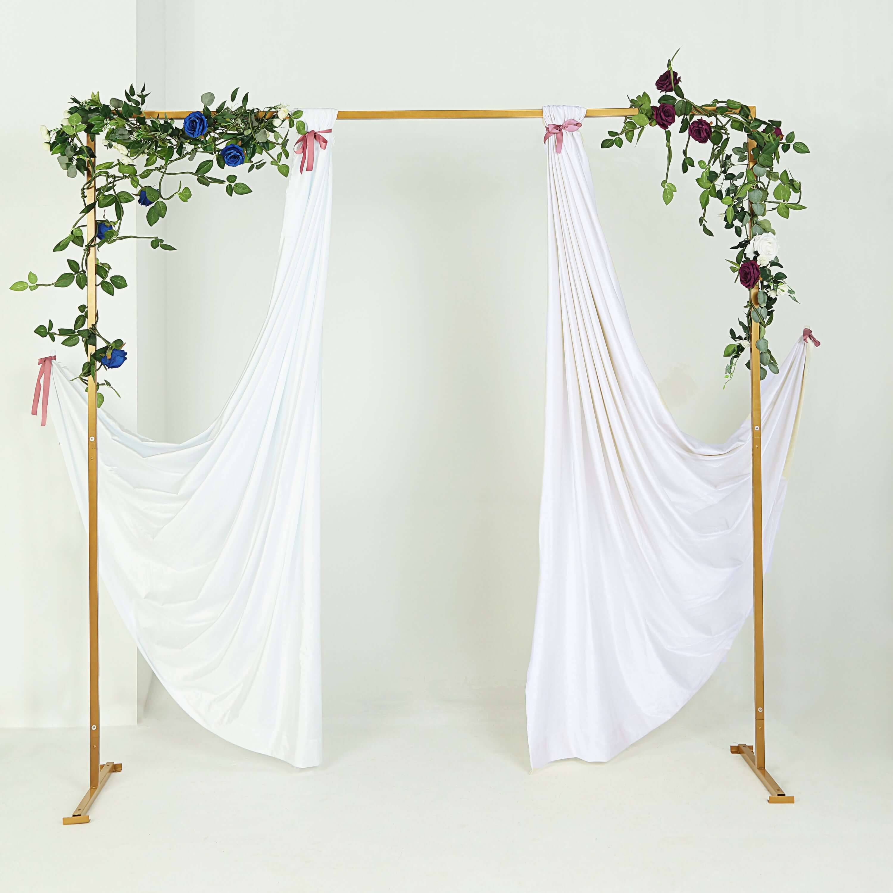 8ft Heavy Duty Metal Square Wedding Arch Photography Backdrop Stand