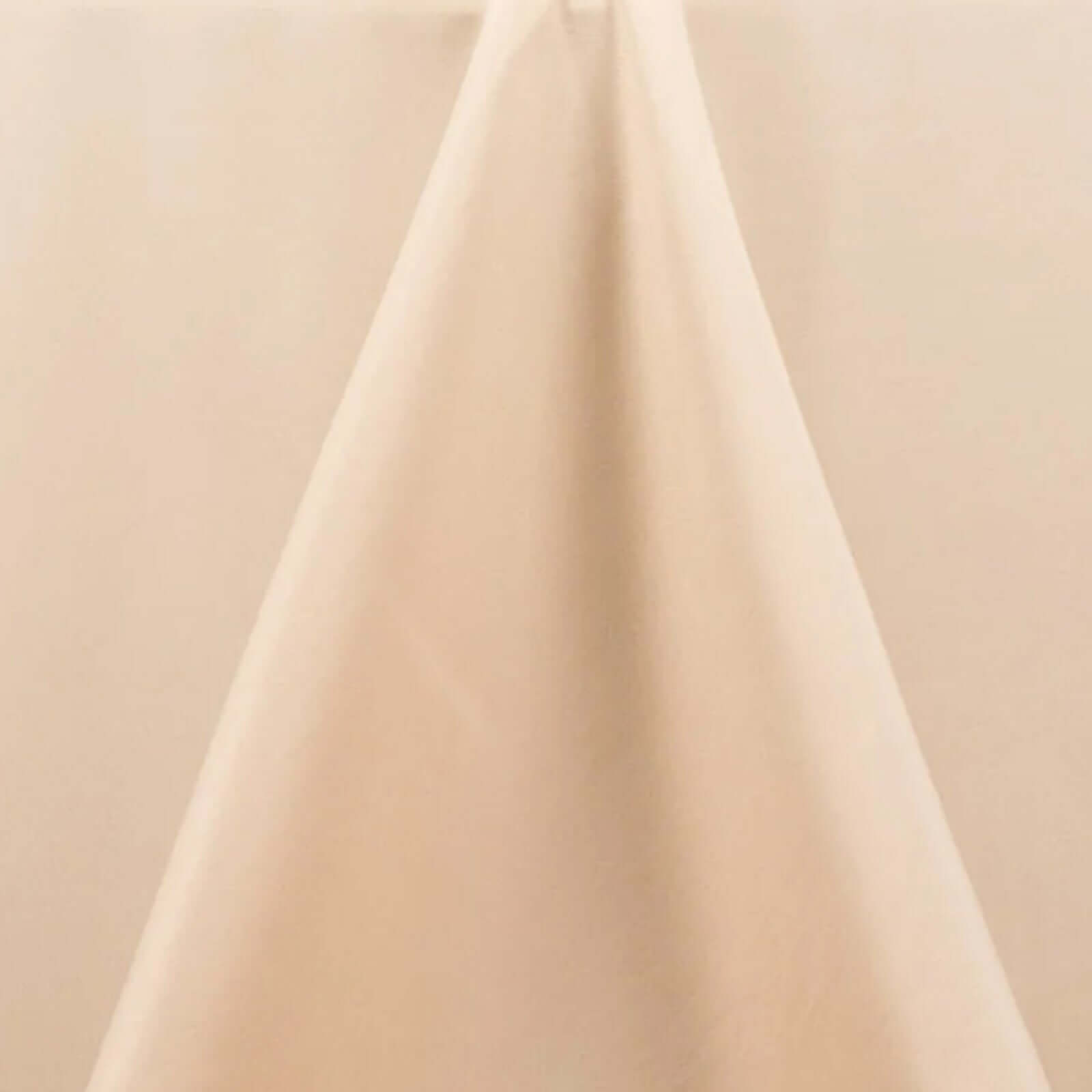 Premium Polyester 90x132 Rectangle Tablecloth Beige - Seamless 220GSM Stain-Resistant Table Cover