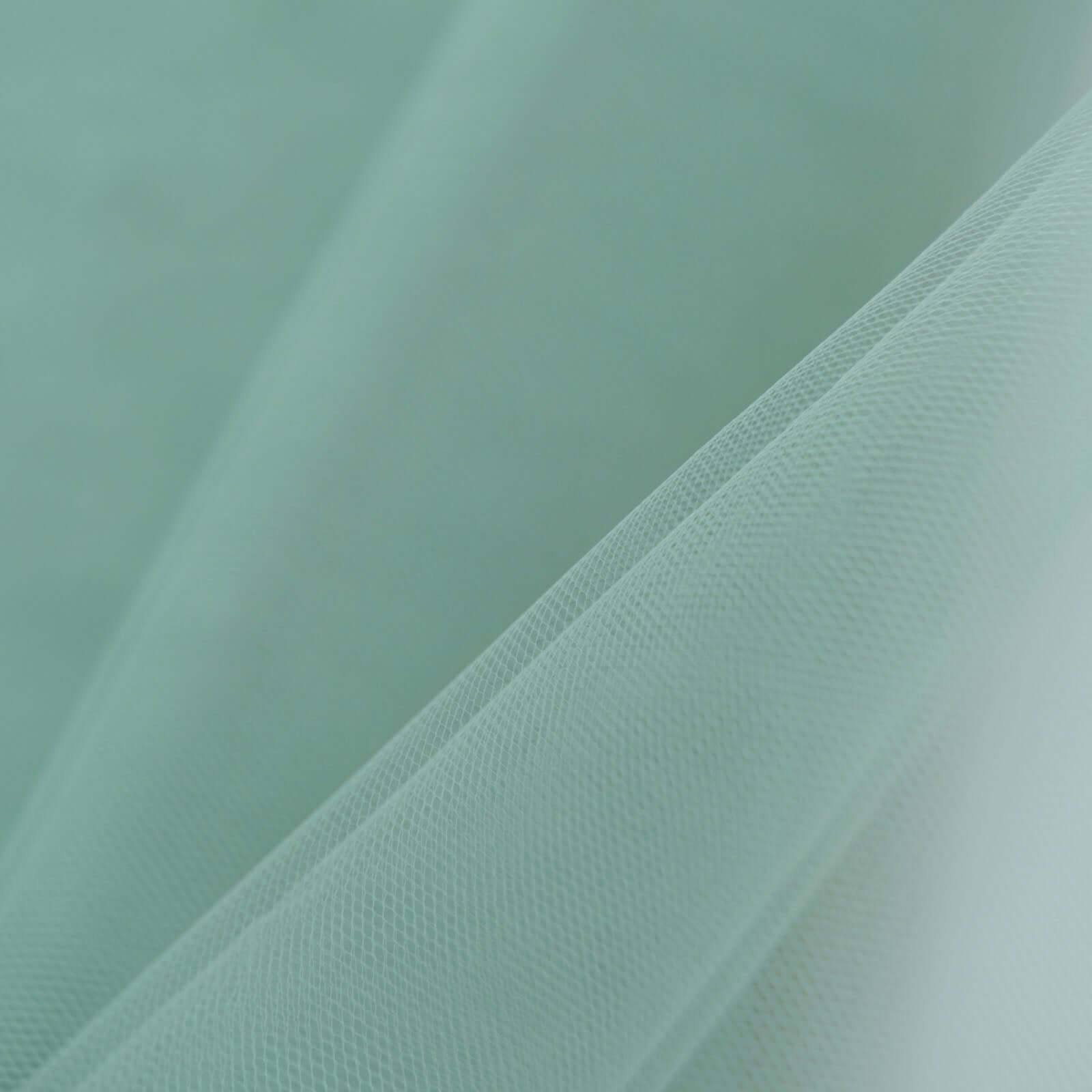 54x40 Yards Sage Green Tulle Fabric Bolt, DIY Crafts Sheer Fabric Roll