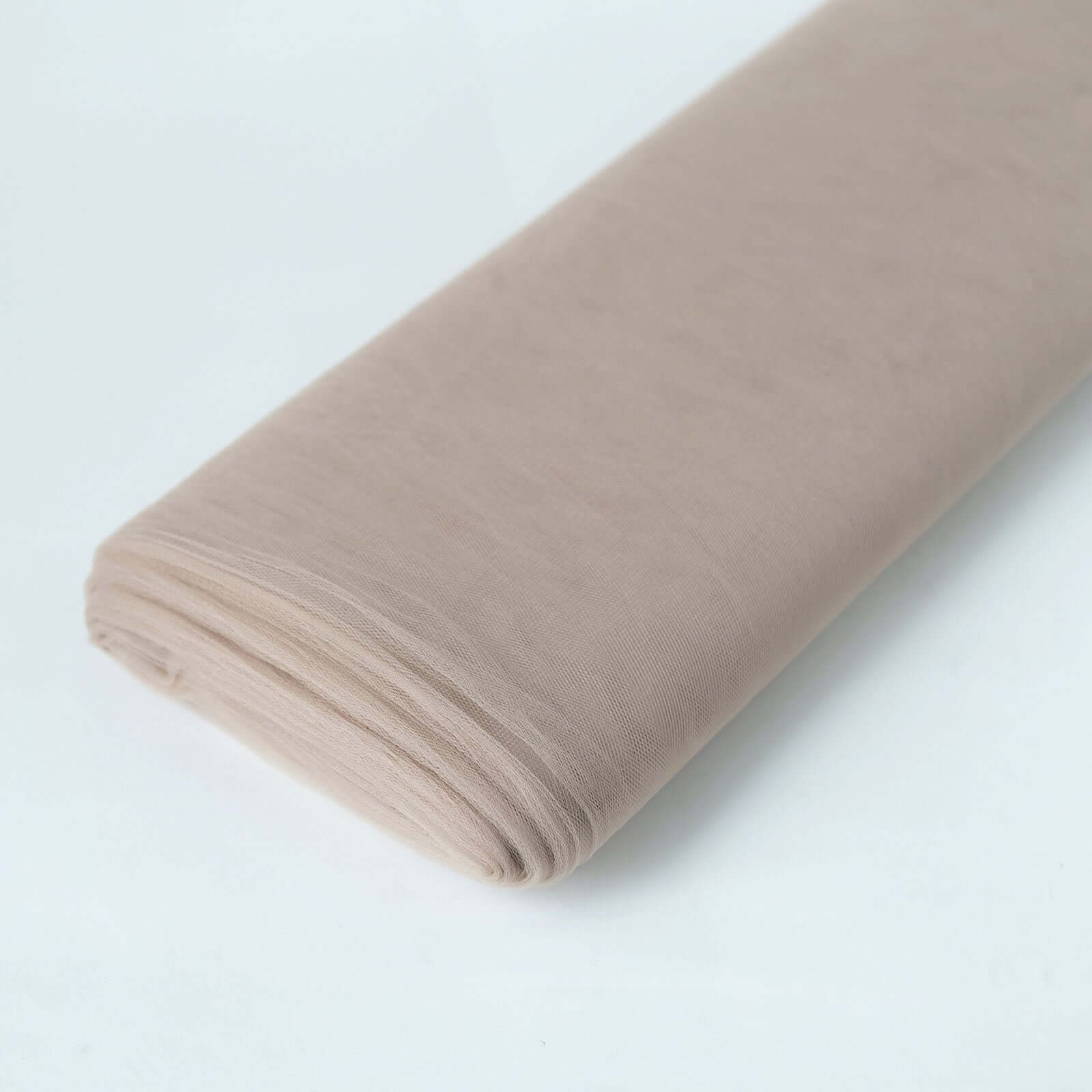 54x40 Yards Taupe Tulle Fabric Bolt, DIY Crafts Sheer Fabric Roll