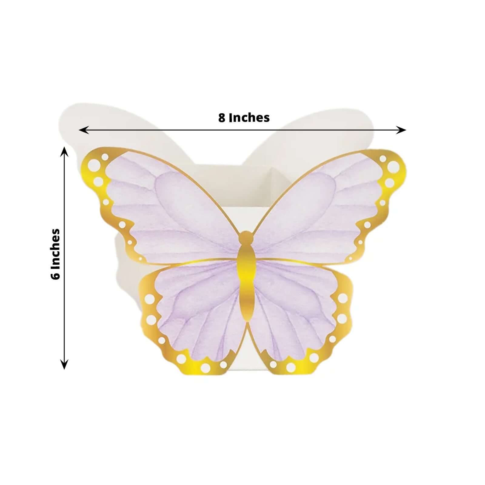 12 Pack Mixed Butterfly Candy Gift Favor Boxes, Paper Flower Boxes Centerpiece Tea Party Supplies - 6x8