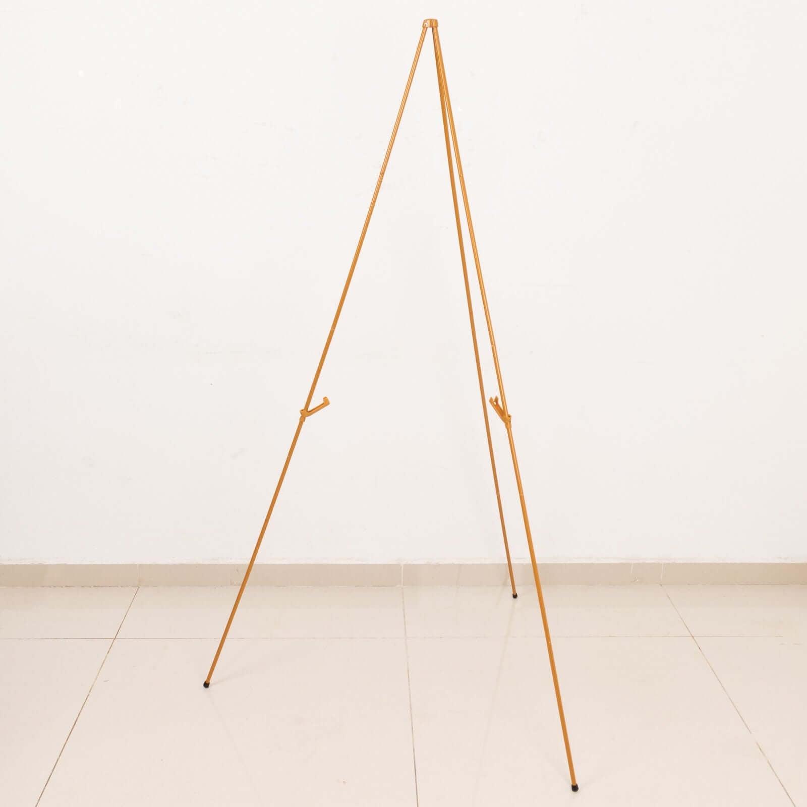 65 Gold Metal Sign Holder Easel Stand, Collapsible Tripod Stand