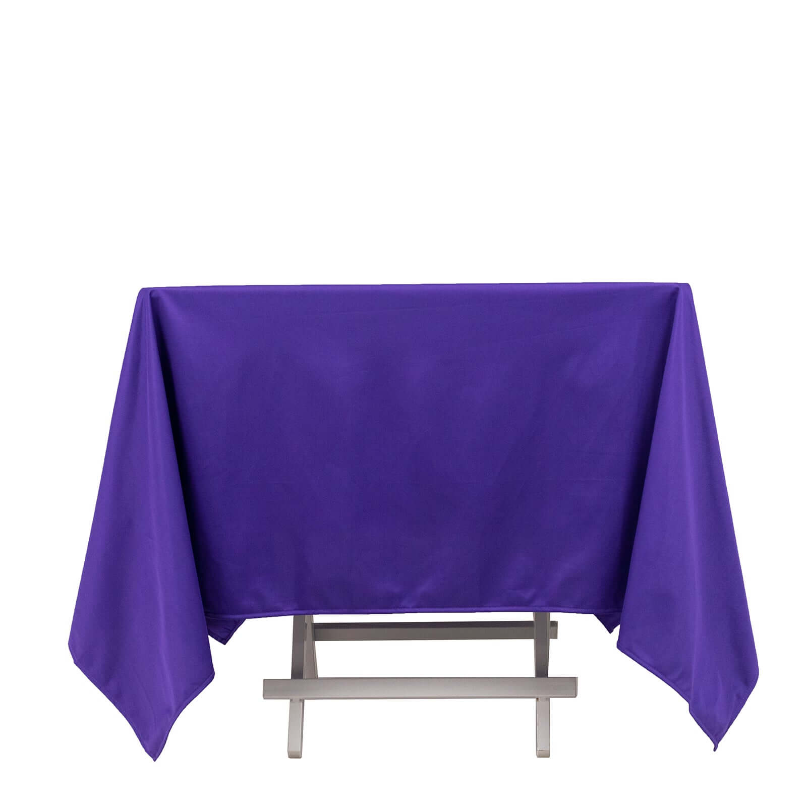 Premium Scuba Square 70x70 Tablecloth Purple - Wrinkle Free & Stain Resistant Table Cover