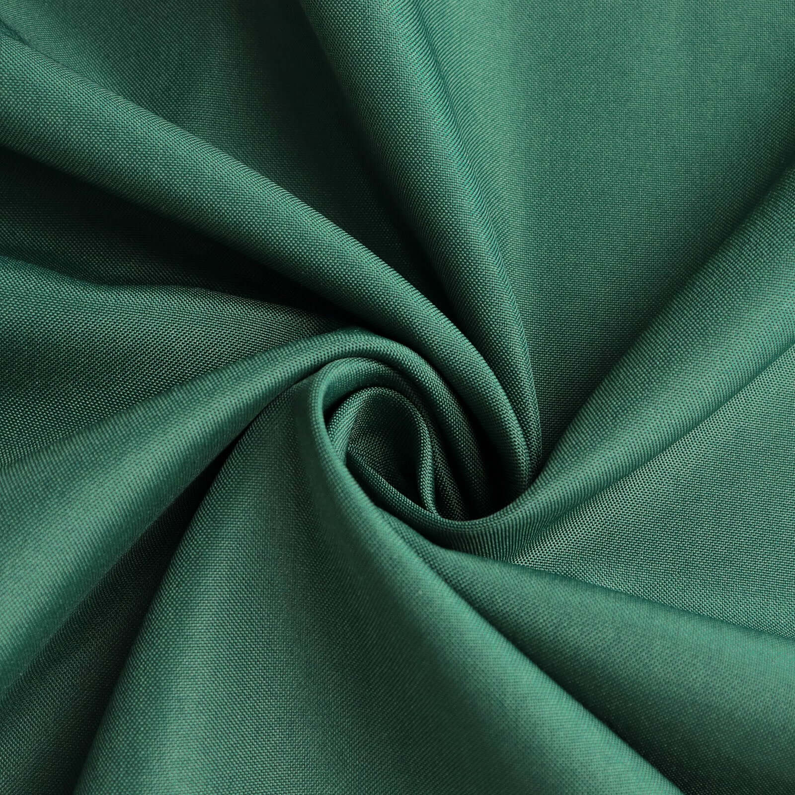 Polyester 90 Round Tablecloth Hunter Emerald Green - Stain & Wrinkle-Resistant Table Cover