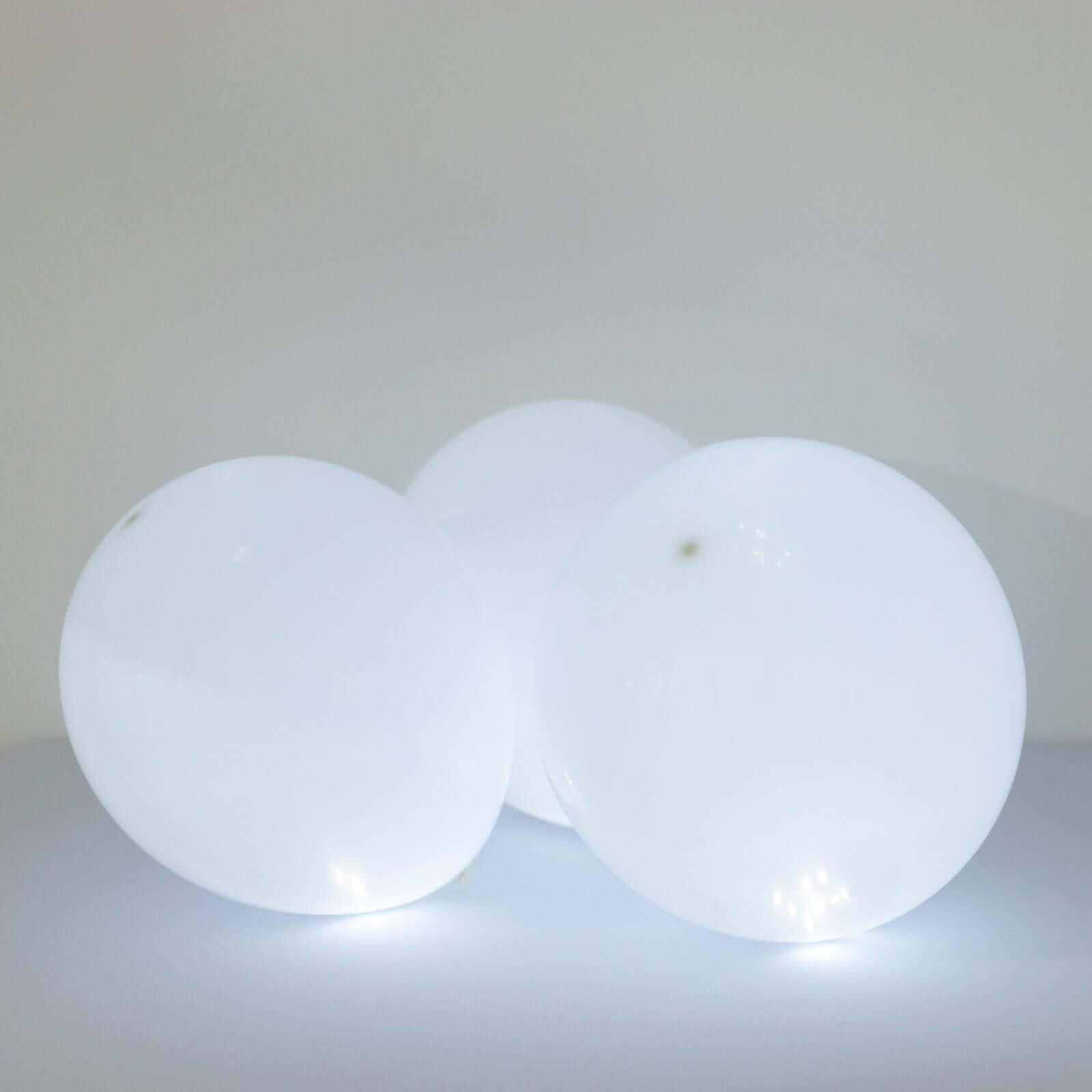 50-Pack LED Mini Balloon Lights Round White - Waterproof Battery Operated Balls 0.5