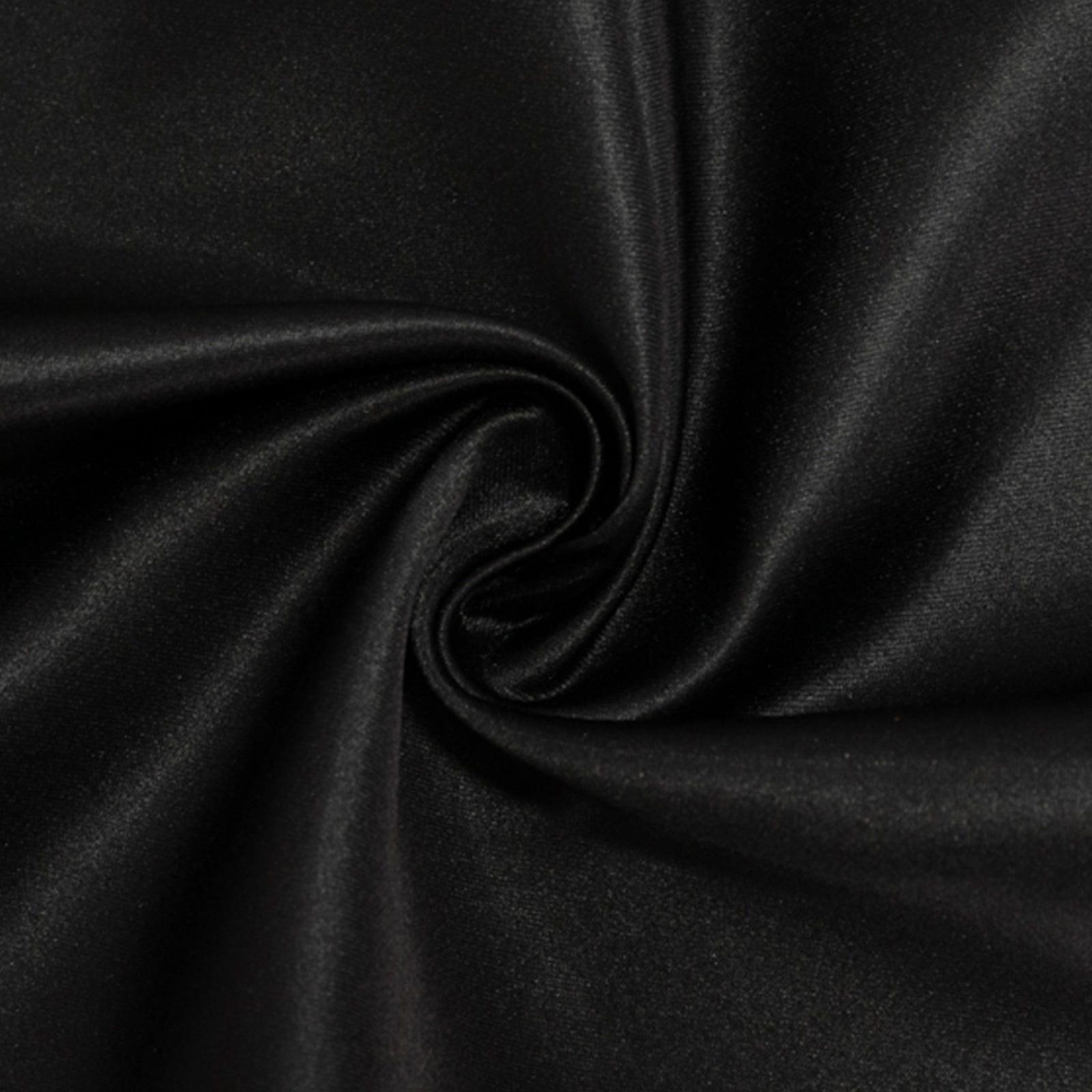 Lamour Satin 54x54 Table Overlay Square Tablecloth Black - Durable & Silk-Like Table Cover for Weddings & Parties