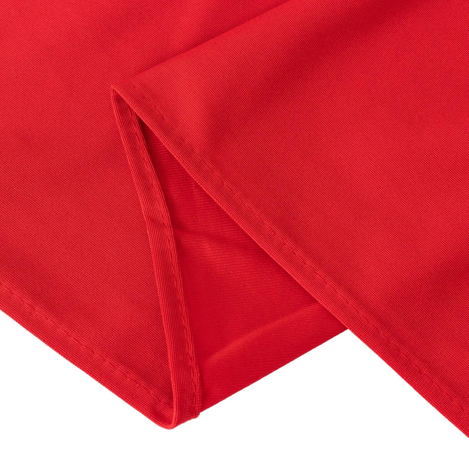 Premium Scuba Rectangular 60x102 Tablecloth Red - Wrinkle Free & Stain Resistant Table Cover