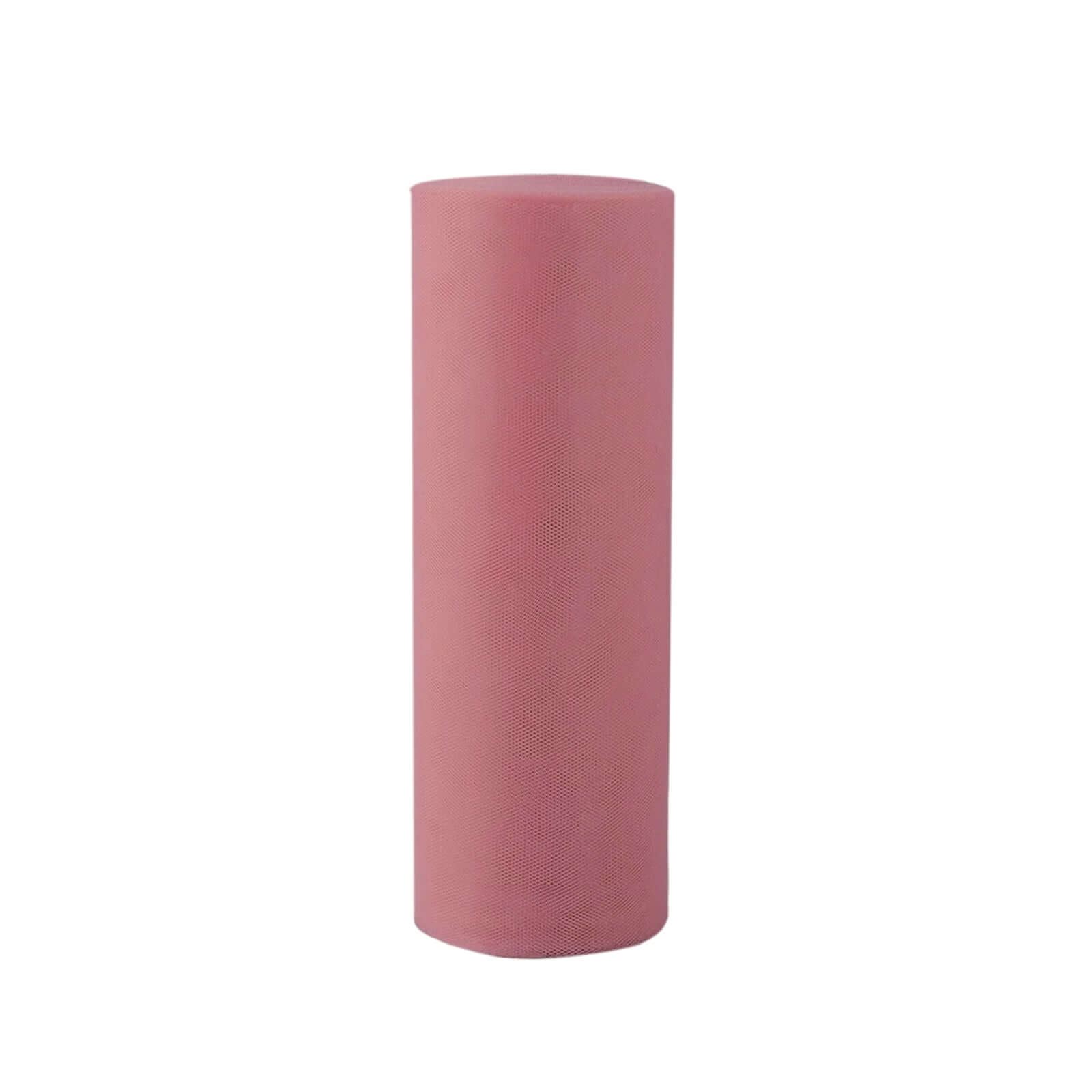 12x100 Yards Dusty Rose Tulle Fabric Bolt, Sheer Fabric Spool Roll For Crafts