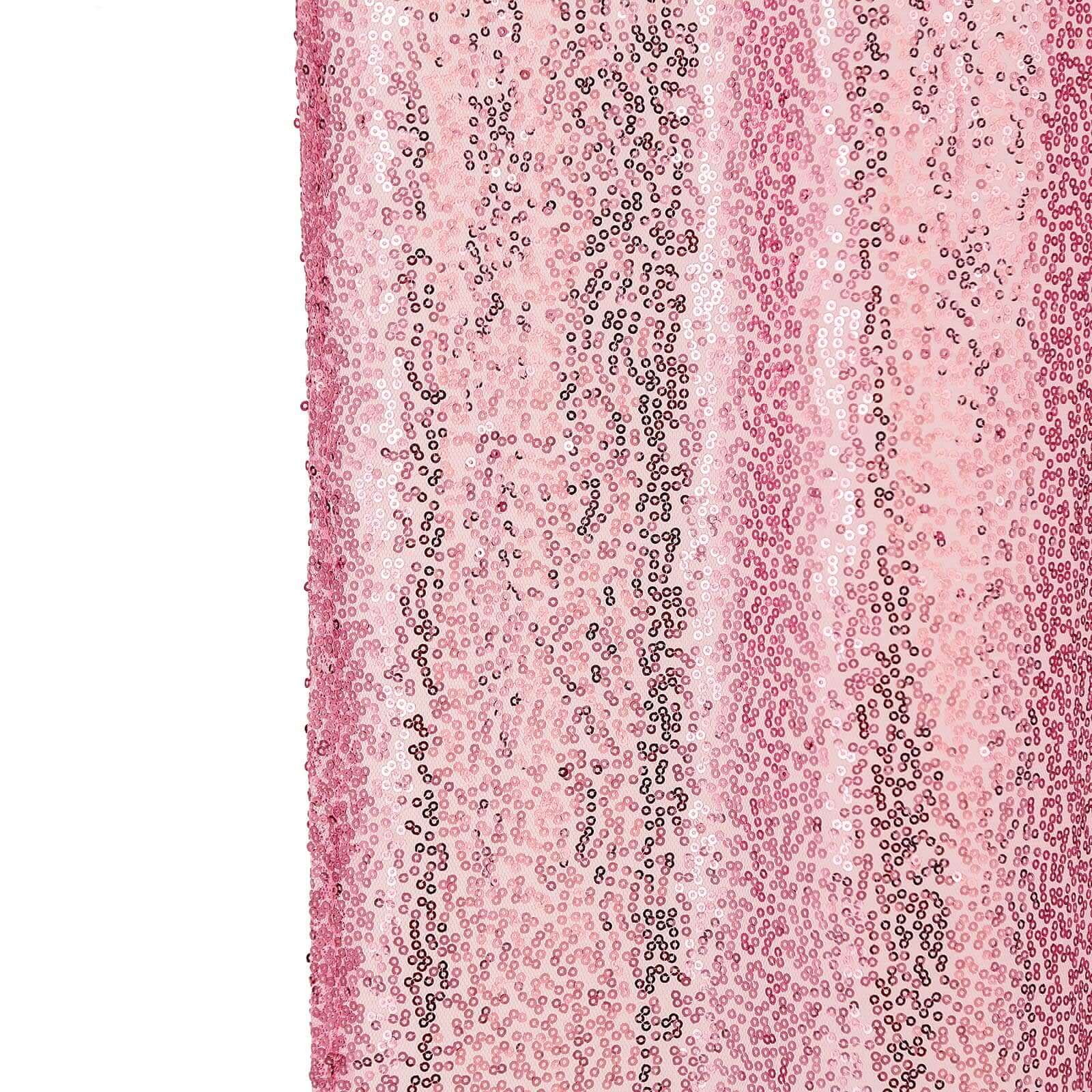 8ftx8ft Pink Sequin Event Curtain Drapes, Backdrop Event Panel