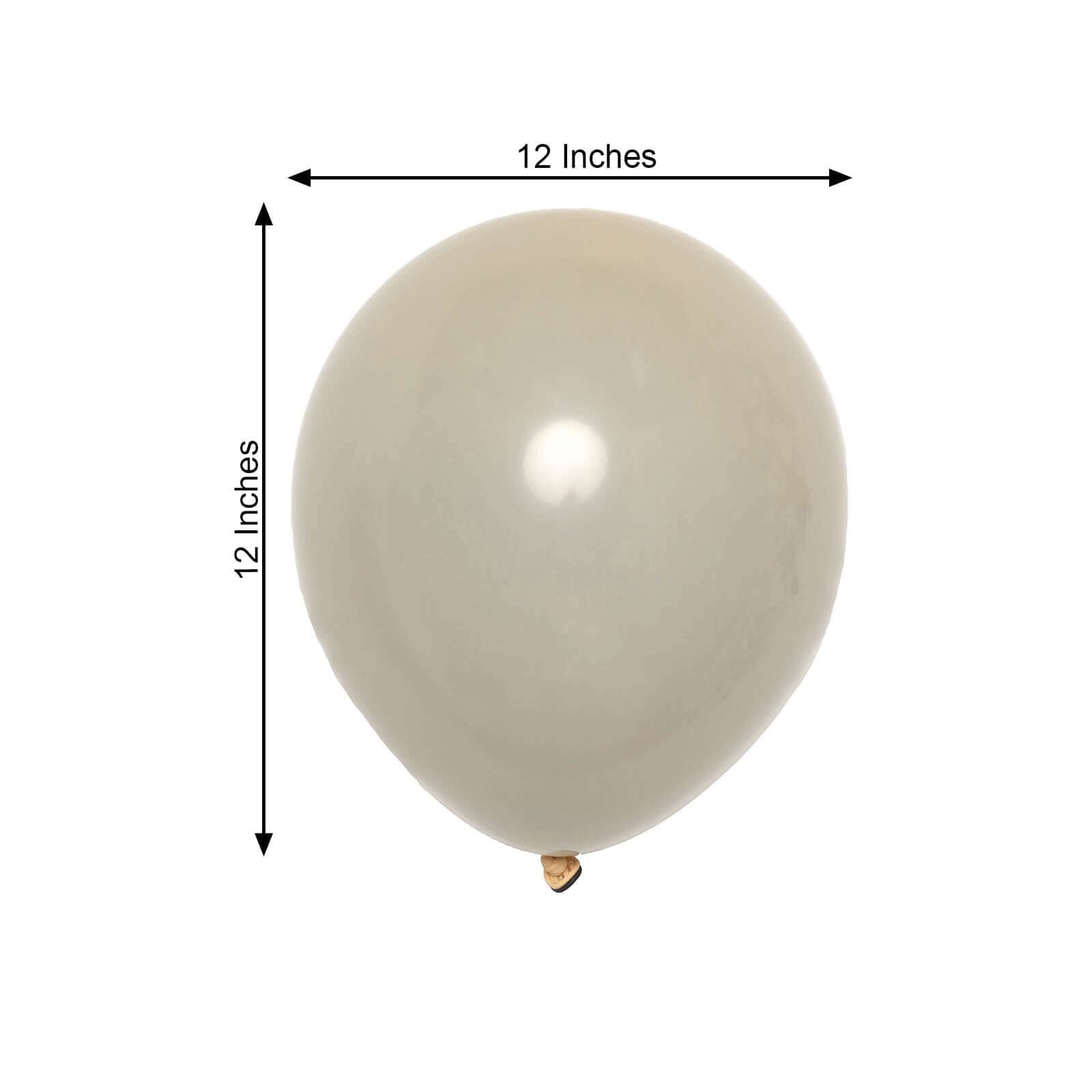 25 Pack 12 Matte Nude Double Stuffed Prepacked Latex Balloons