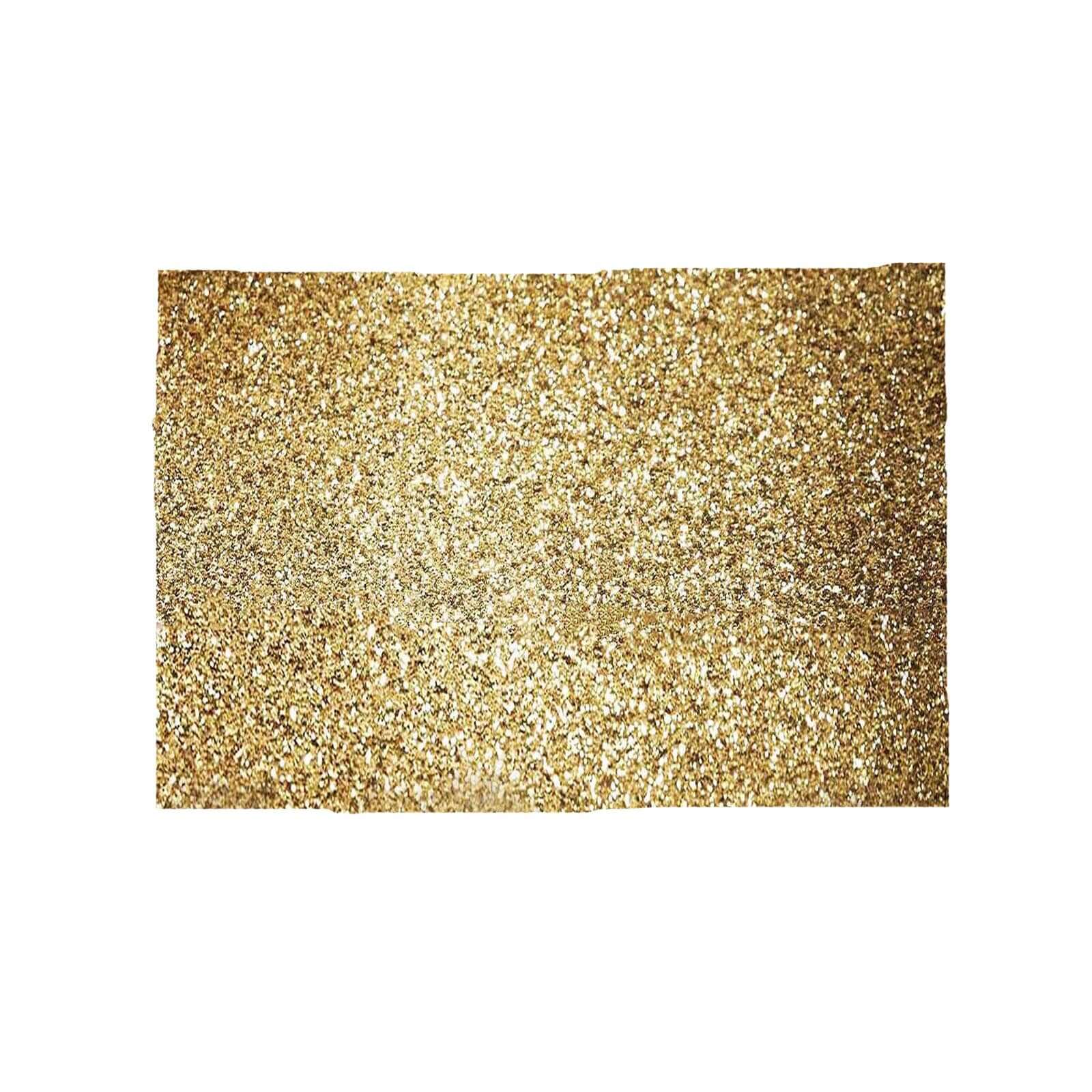 6-Pack Placemats Glitter Design Champagne Sparkle Rectangle - Non-Slip Decorative Dining Table Mats 12x18