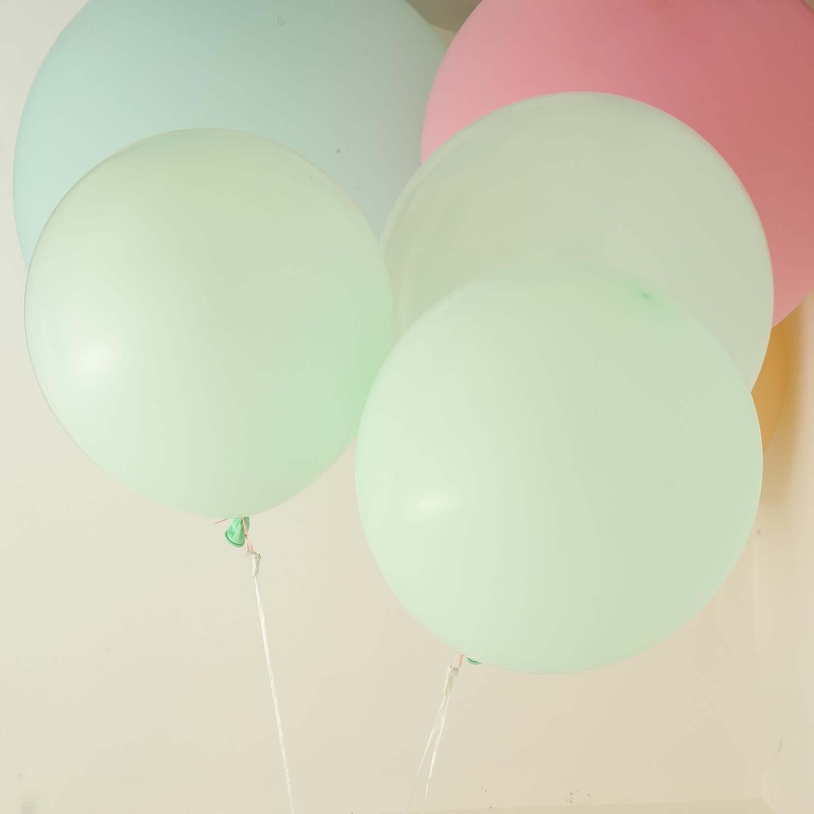 10 Pack 18 Matte Pastel Mint Helium or Air Latex Party Balloons