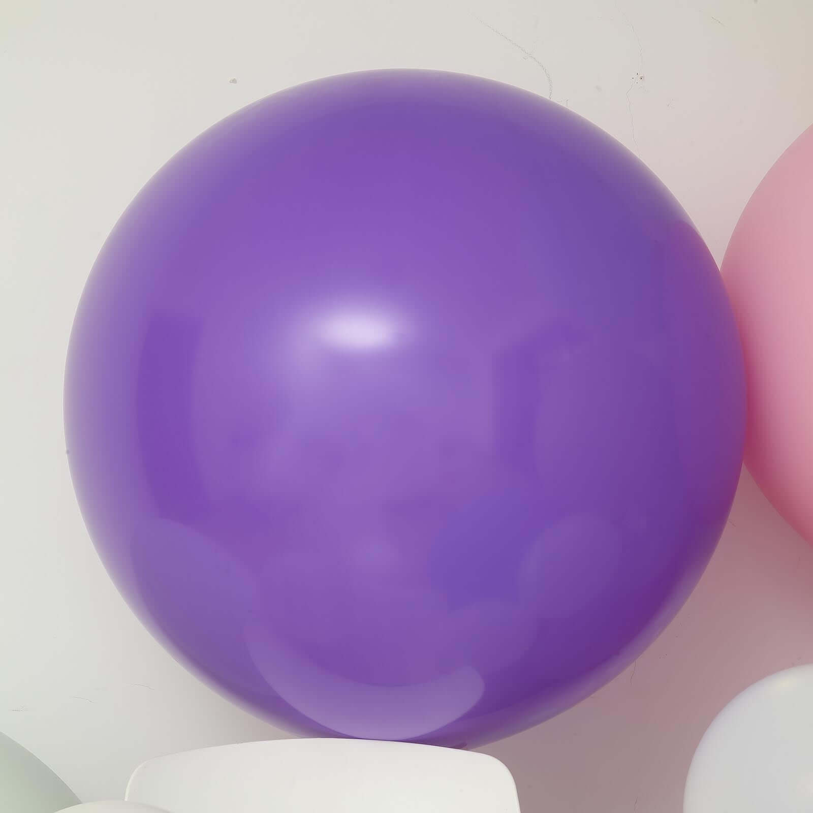 2 Pack 32 Large Matte Purple Helium or Air Premium Latex Balloons