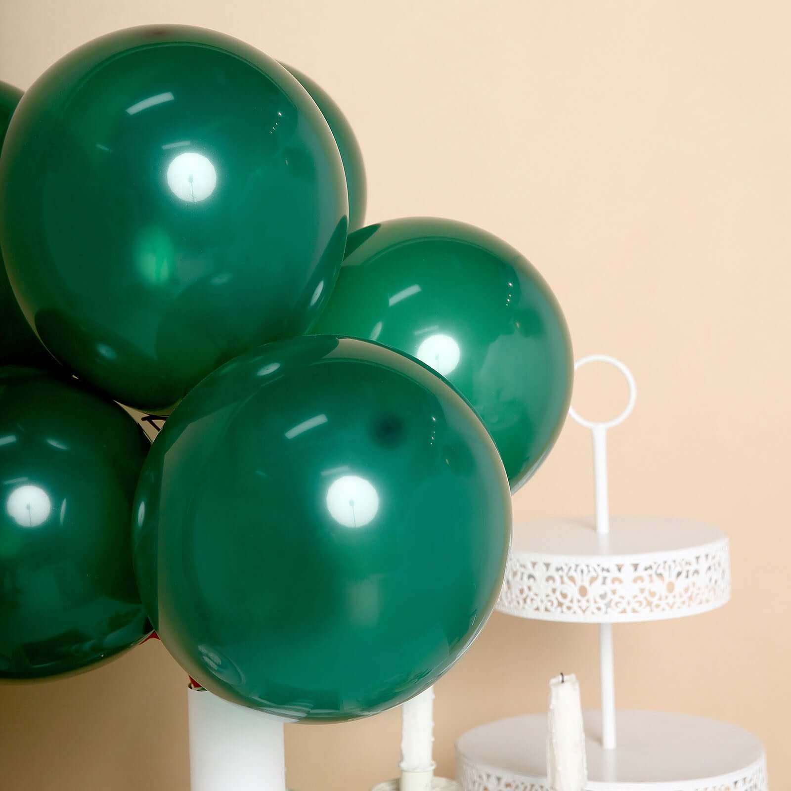 25 Pack 10 Matte Pastel Emerald Helium or Air Latex Party Balloons