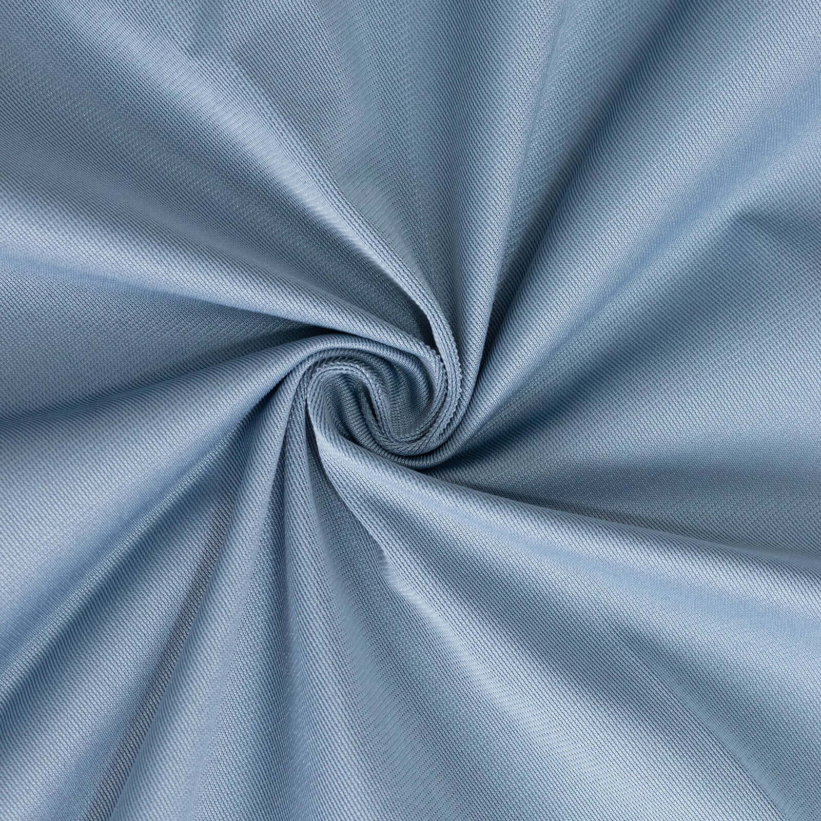 Premium Scuba Round 120 Tablecloth Dusty Blue - Wrinkle Free & Stain Resistant Seamless Table Cover