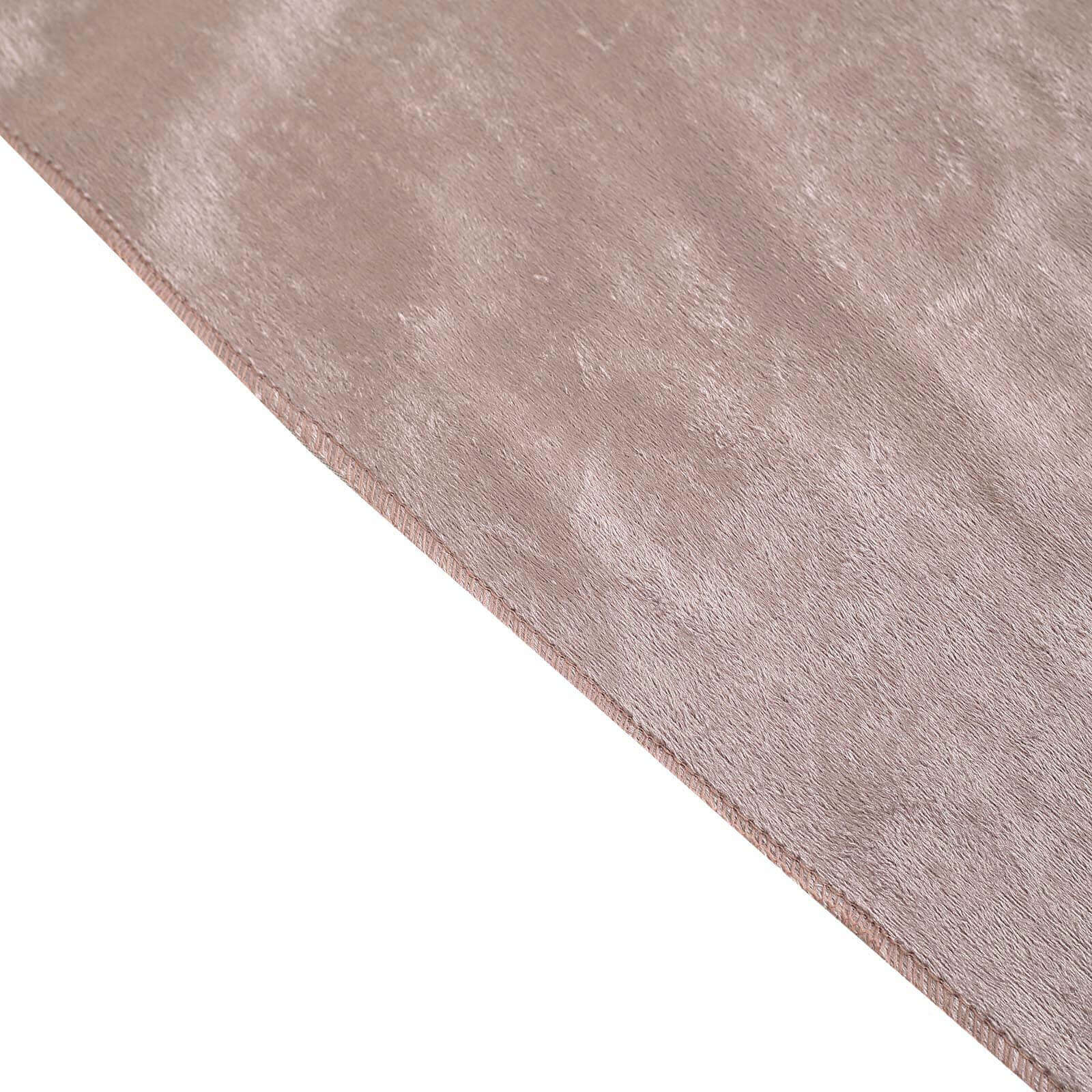 Premium Velvet 12x108 Table Runner Mauve - Sheen Finish Reusable Table Decor