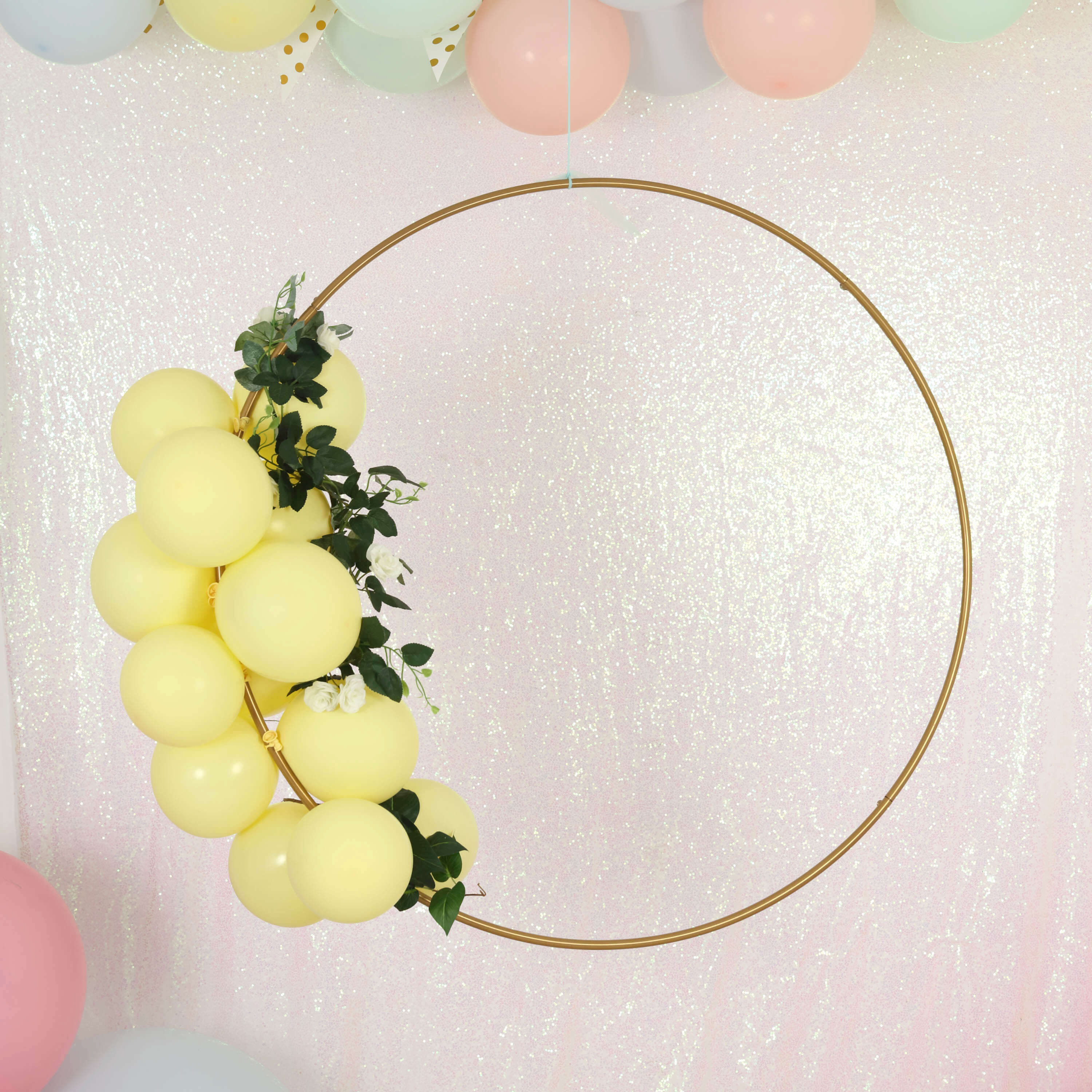 32 Gold Heavy Duty Metal Hoop Wreath, Floral Hoop