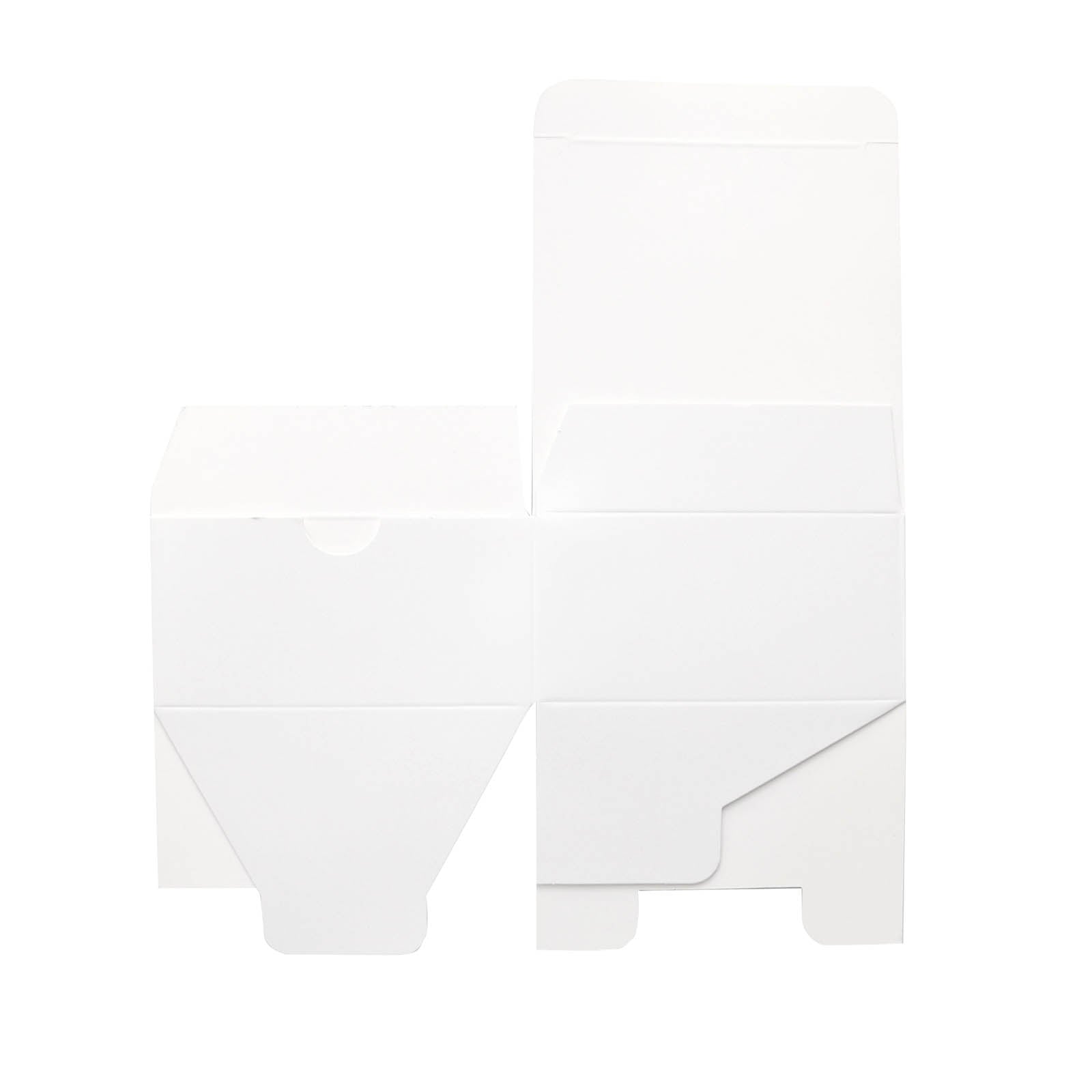 100 Pack White Cake Party Favor Boxes, 4x4x2 Cupcake Gift Boxes