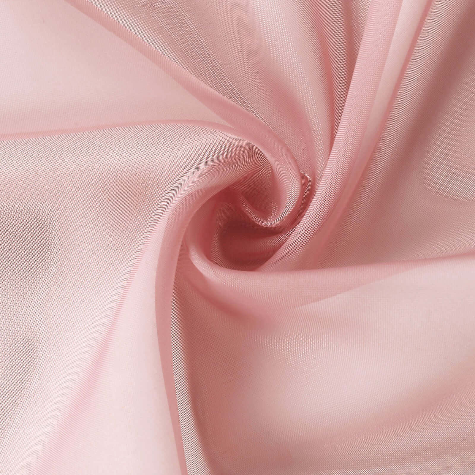 5ftx32ft Premium Dusty Rose Chiffon Curtain Panel, Durable Flame Resistant Backdrop Ceiling Drapery With Rod Pocket