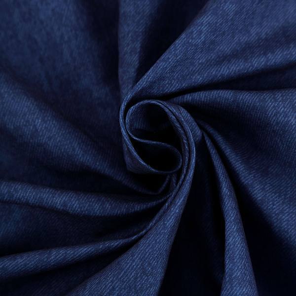 5 Pack Polyester 17x17 Napkins Navy Blue Faux Denim Style Dinner Napkins for Casual Gatherings & Themed Events
