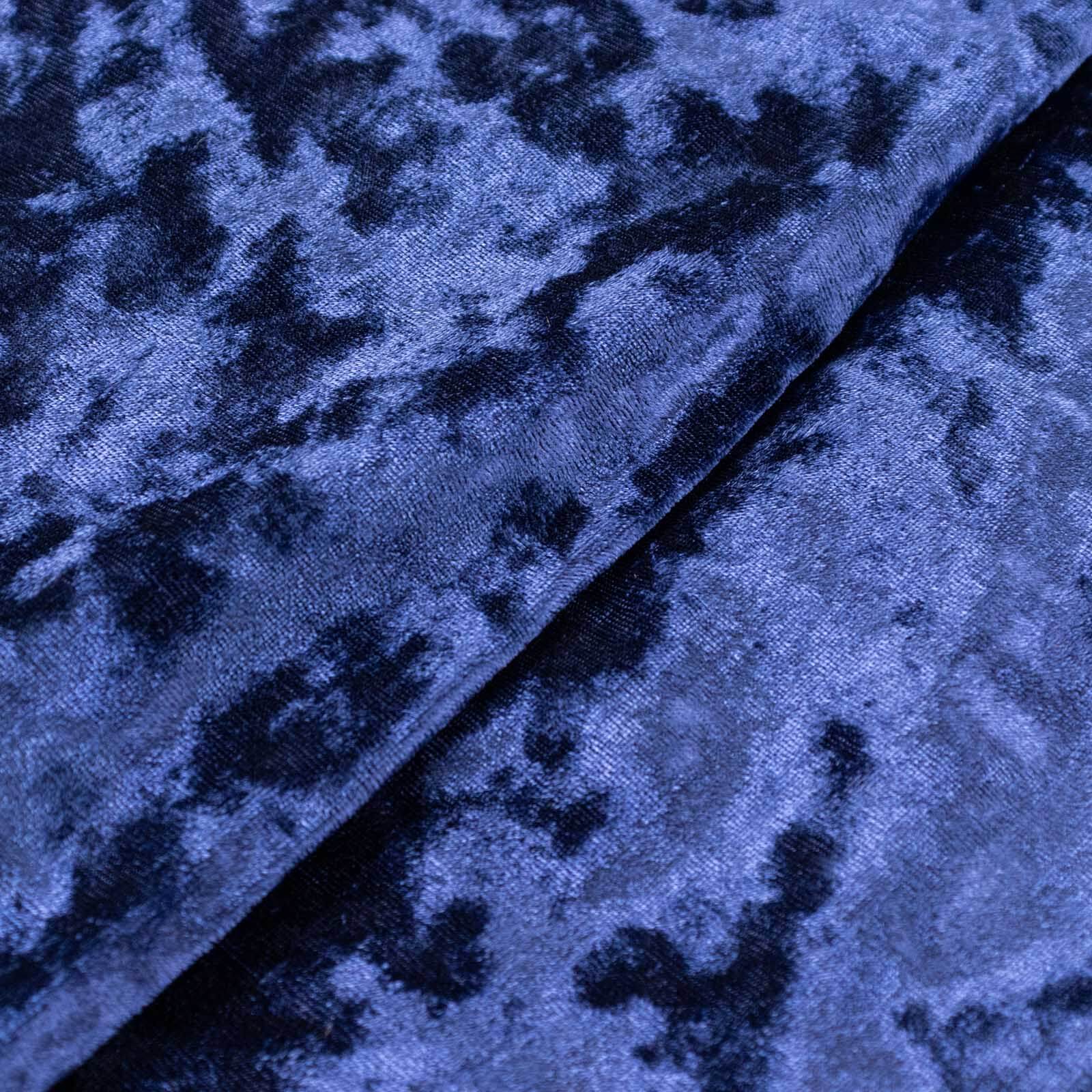 65x5 Yards Navy Blue Crushed Velvet Fabric Bolt, DIY Craft Fabric Roll