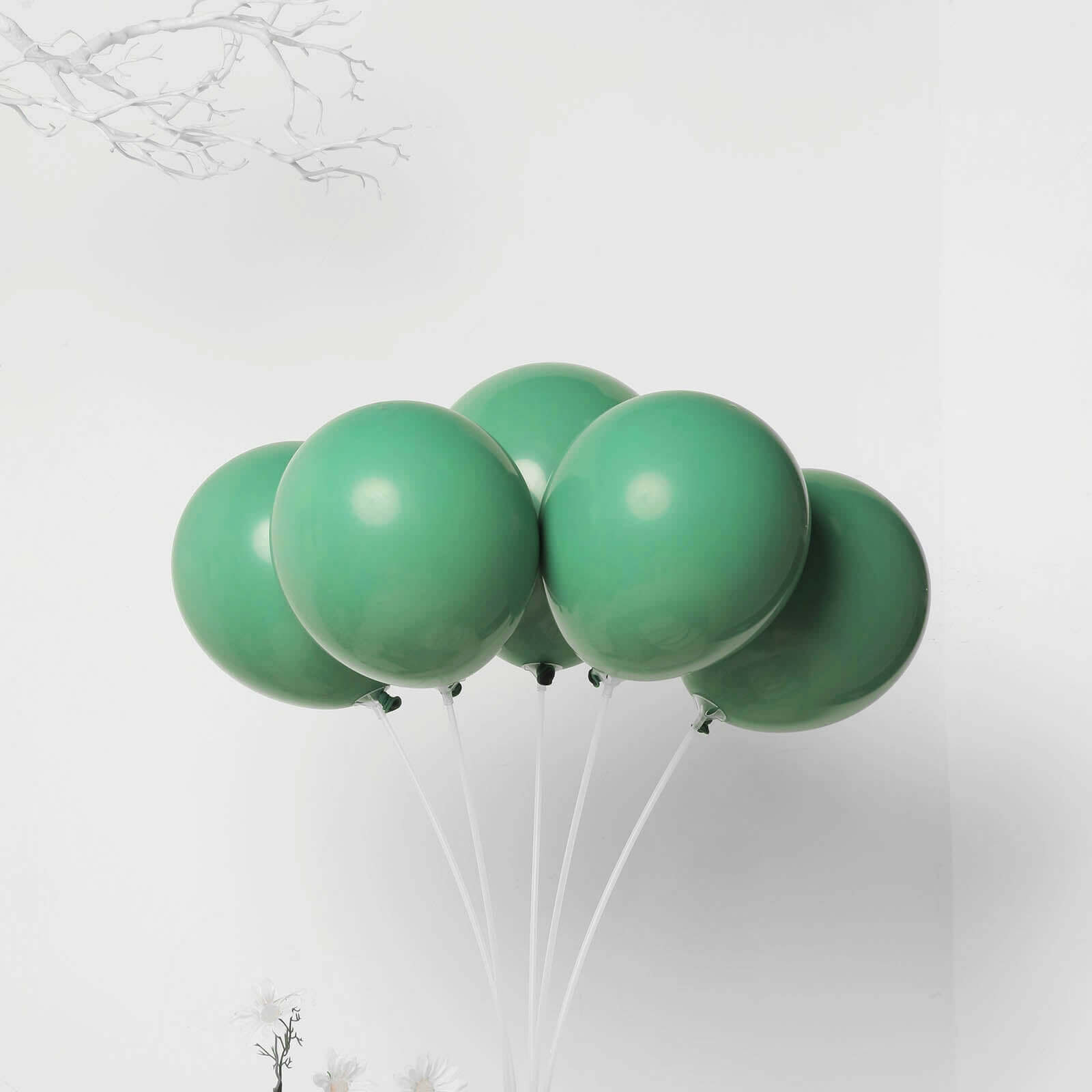 25 Pack 12 Olive Green Double Stuffed Prepacked Latex Balloons