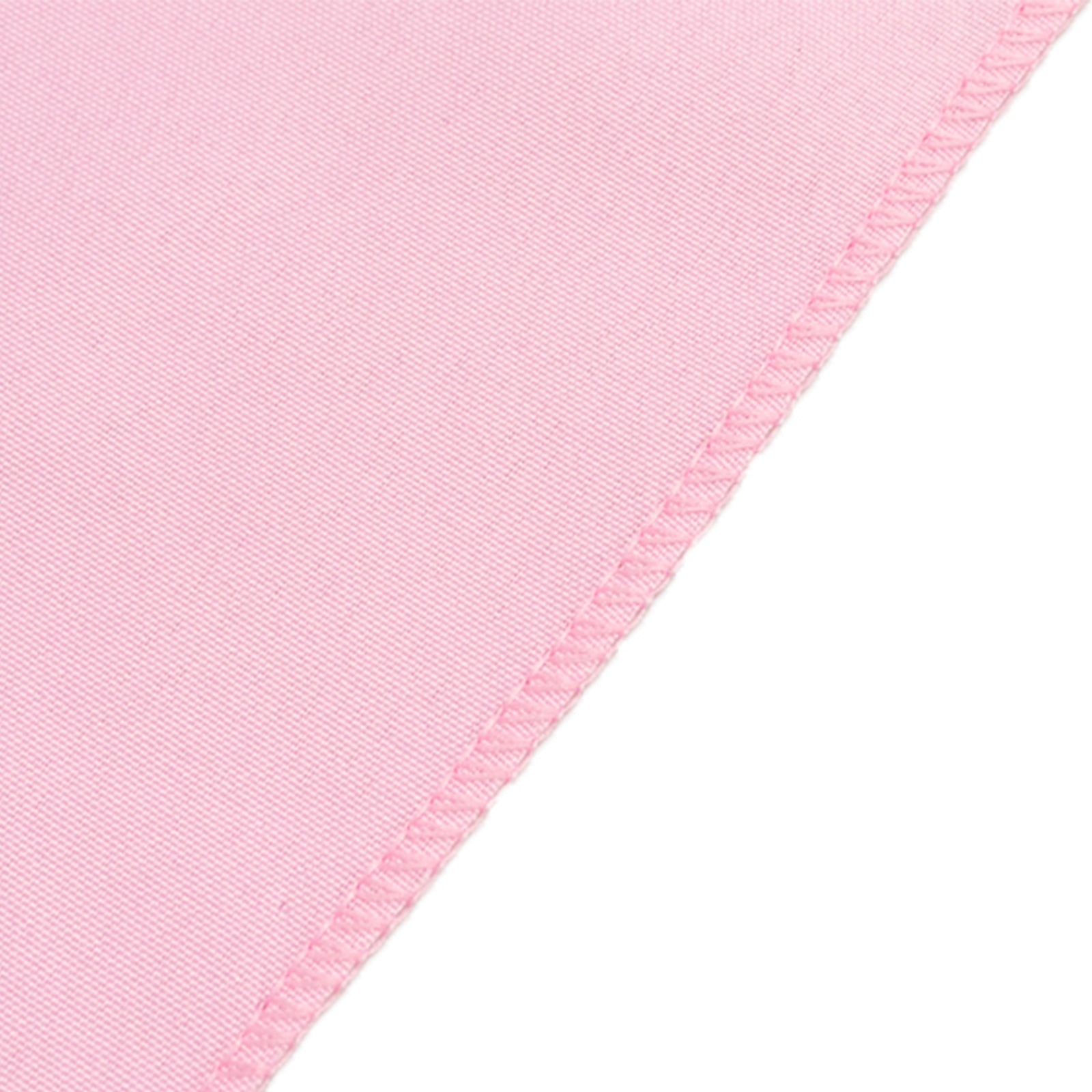 Fitted Polyester 72x30 Rectangle Tablecloth Pink - Durable and Easy to Maintain Table Cover