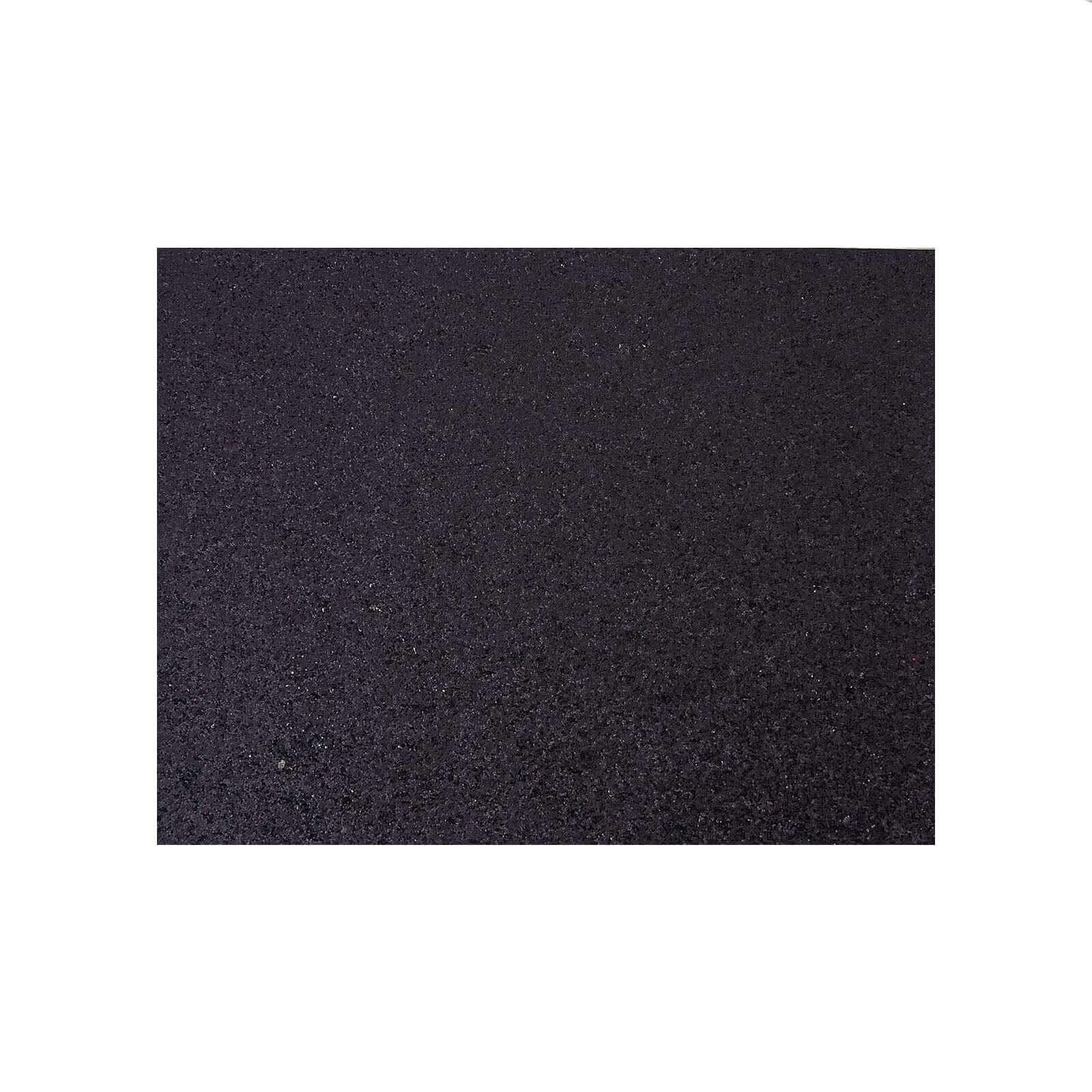 6-Pack Placemats Glitter Design Black Sparkle Rectangle - Non-Slip Decorative Dining Table Mats 12x18