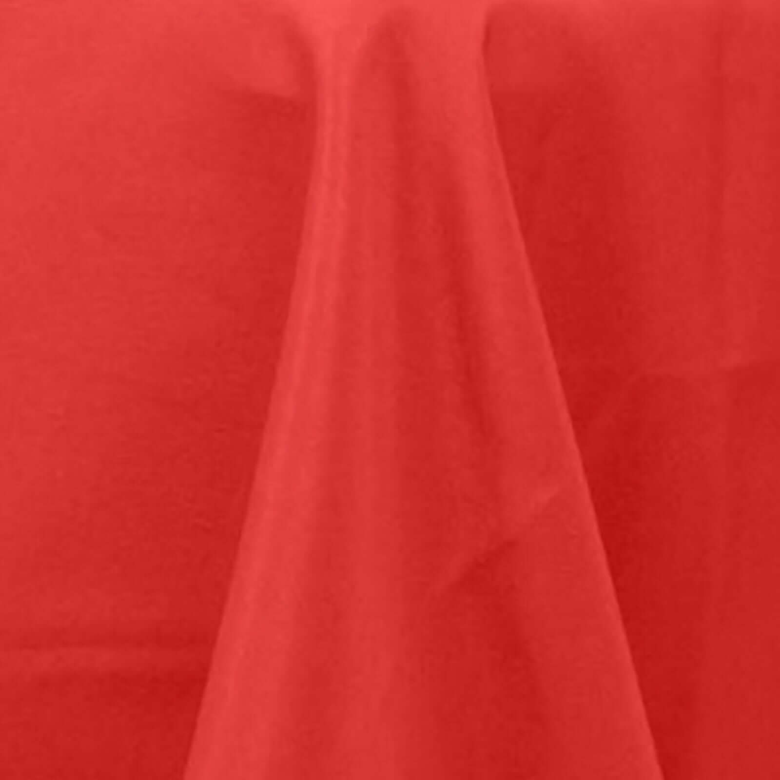 Premium Polyester 60x102 Rectangle Tablecloth Red - Durable 220GSM Wrinkle-Resistant Table Cover