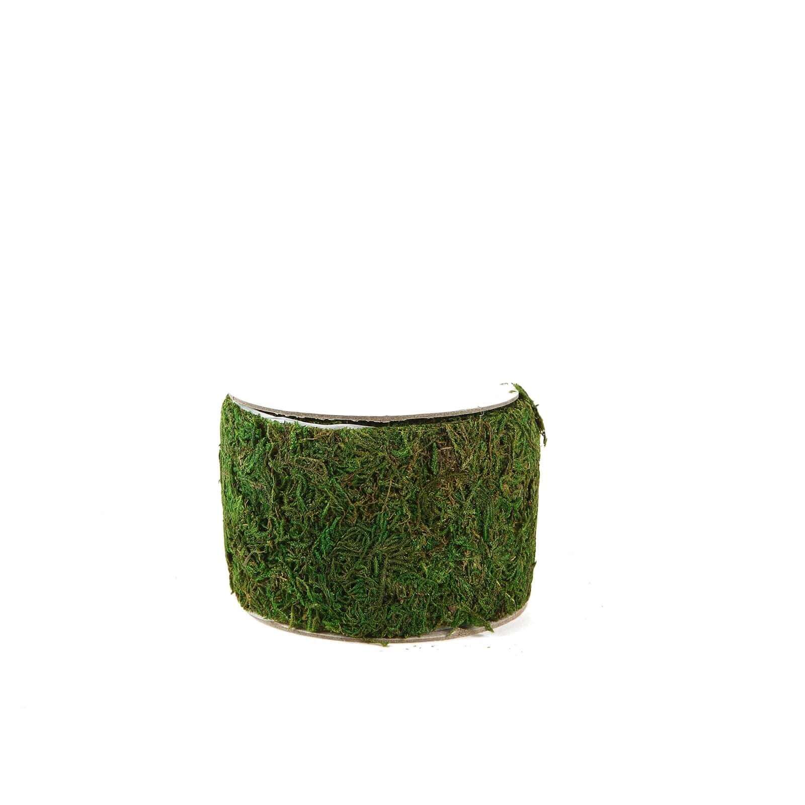 4ft 2 Wide Green Preserved Moss Ribbon Roll, DIY Craft Ribbon