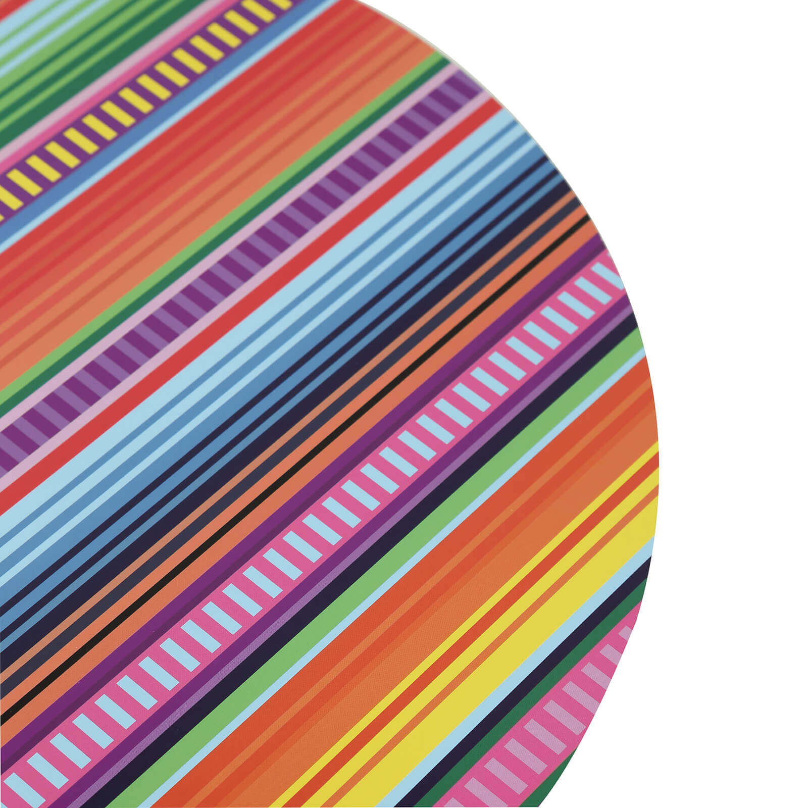 10-Pack Disposable Table Placemats with Multicolor Mexican Serape Fiesta Striped Print - 300GSM Festive Paper Placemats for Cinco de Mayo & Mexican-Themed Events 13