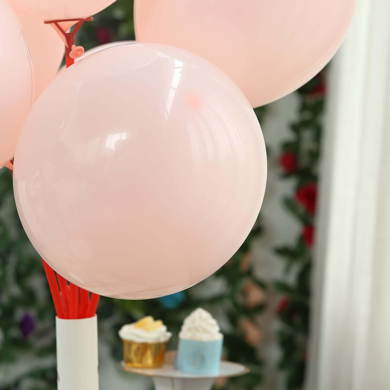 25 Pack 12 Matte Pastel Blush Helium or Air Latex Party Balloons