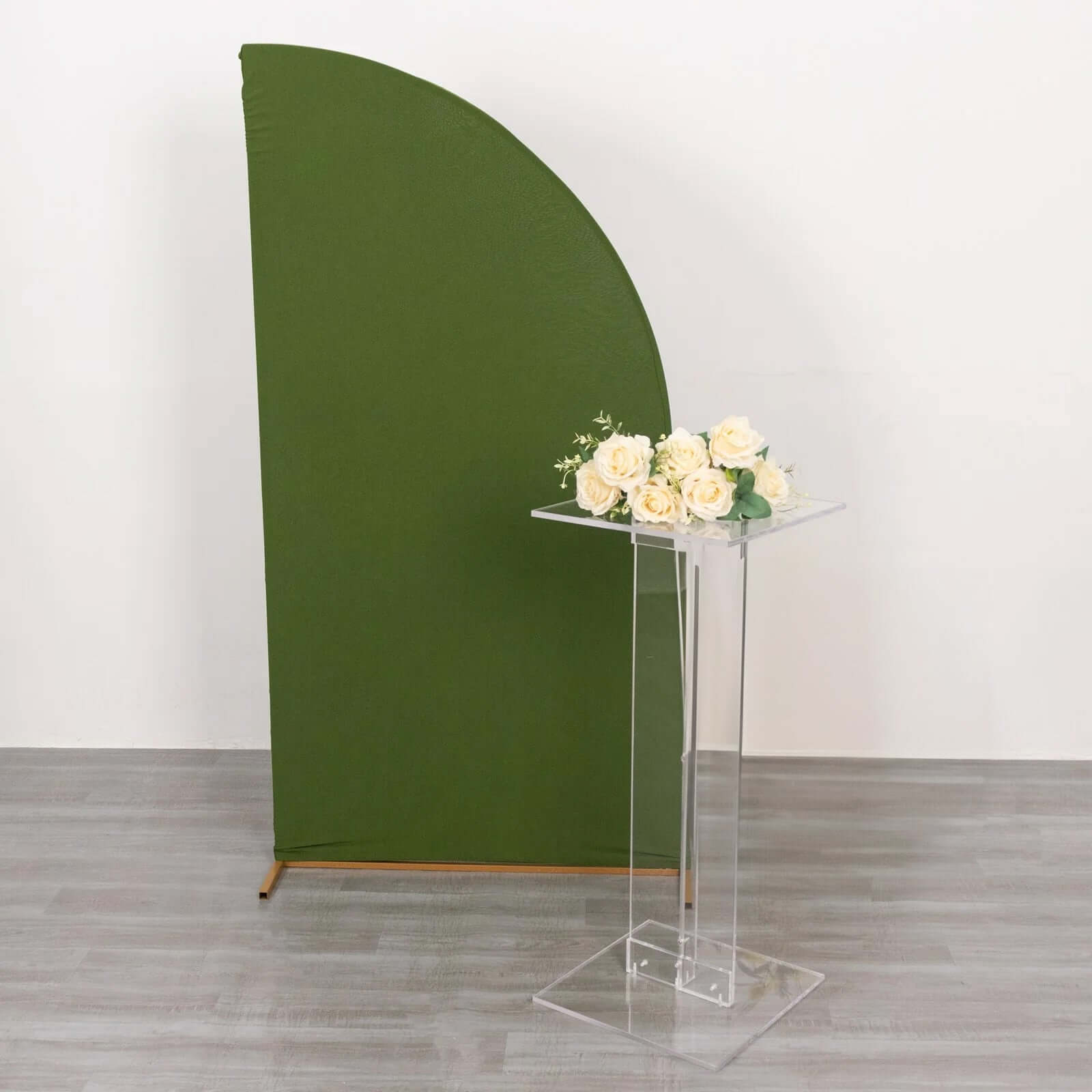 Acrylic Display Stand Flower Pedestal with Square Bases Clear - Durable 10mm Thick Table Centerpiece 32