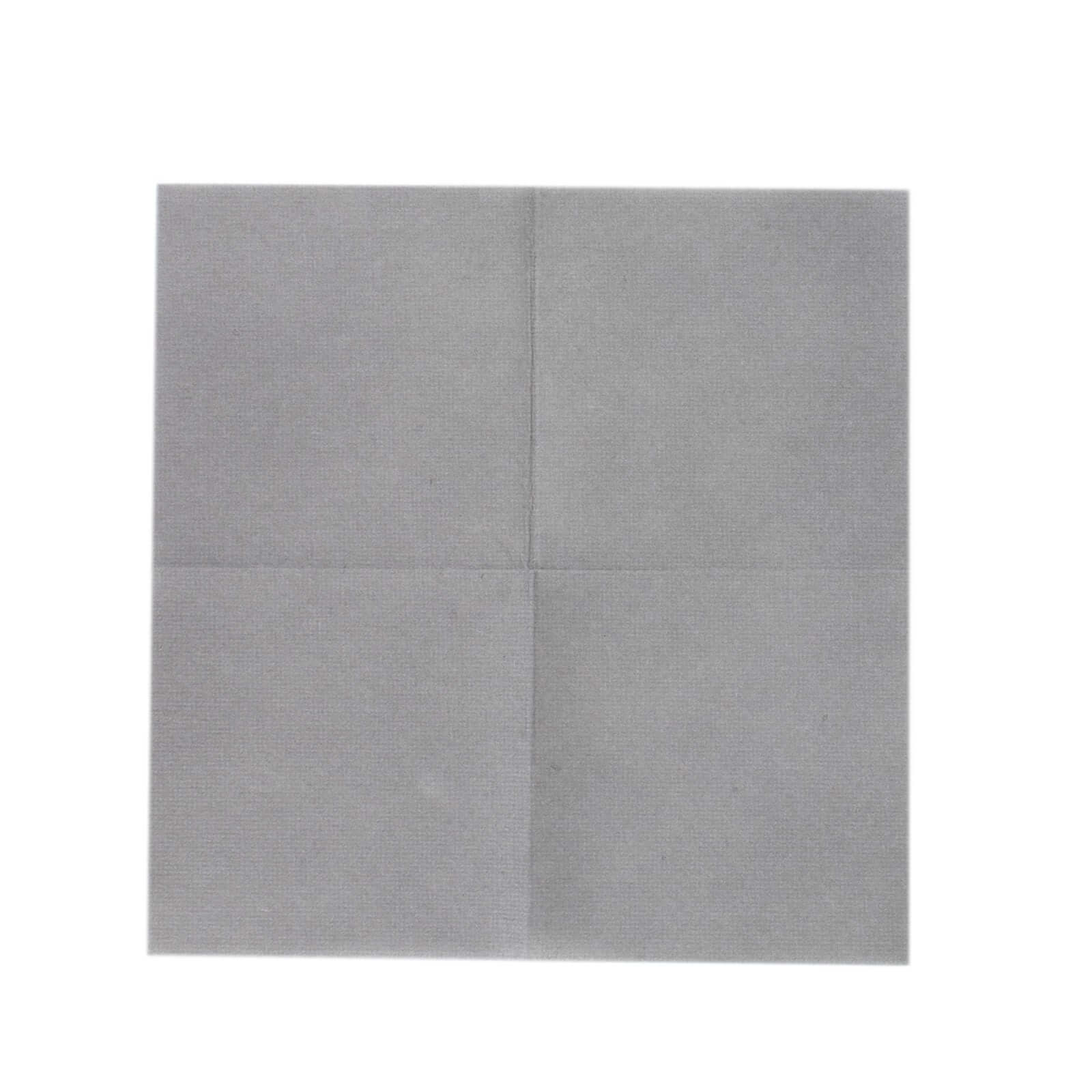 20-Pack Paper Linen-Like Cocktail Napkins Silver - Disposable 5x5 Airlaid Soft Napkins