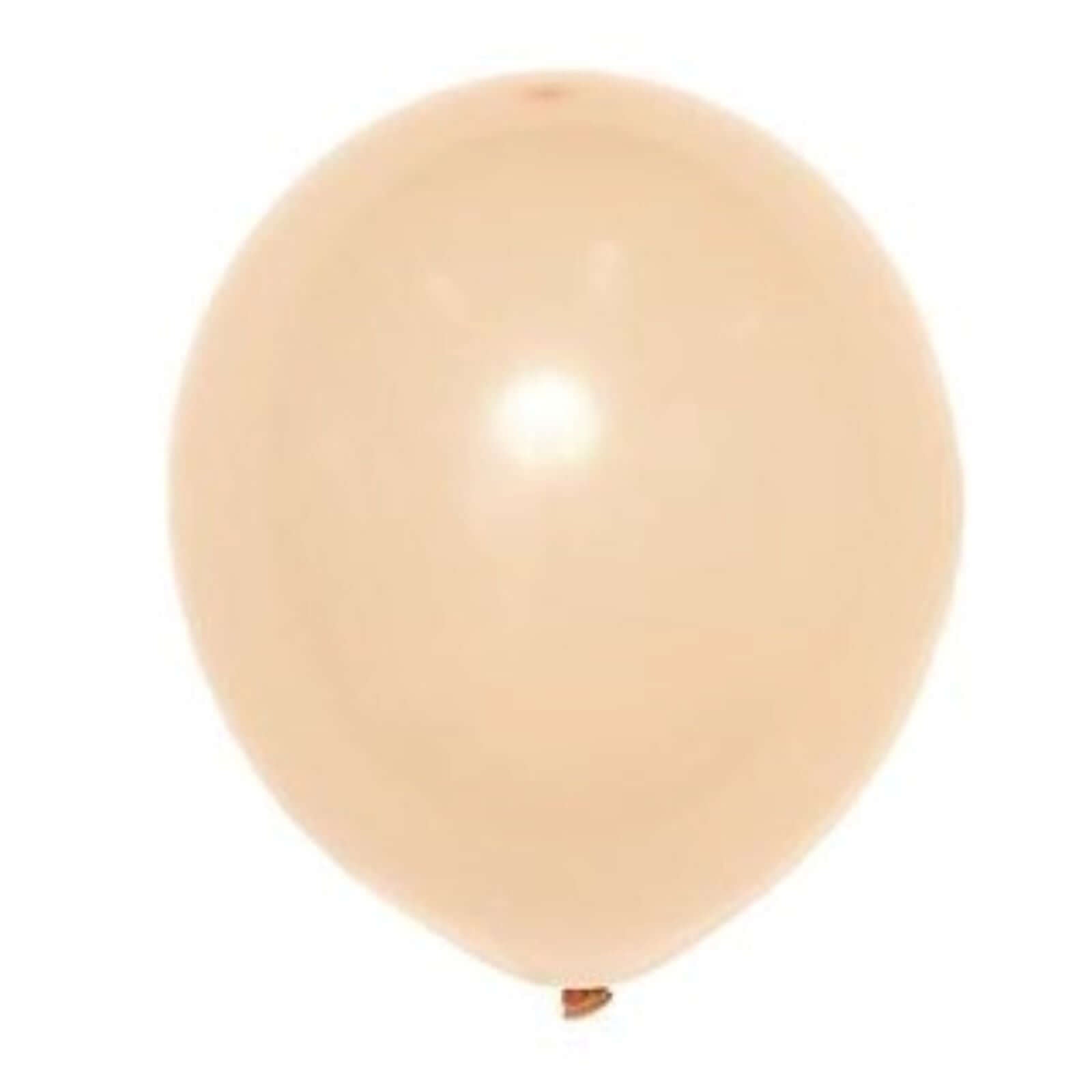 25 Pack 12 Matte Pastel Peach Helium or Air Latex Party Balloons