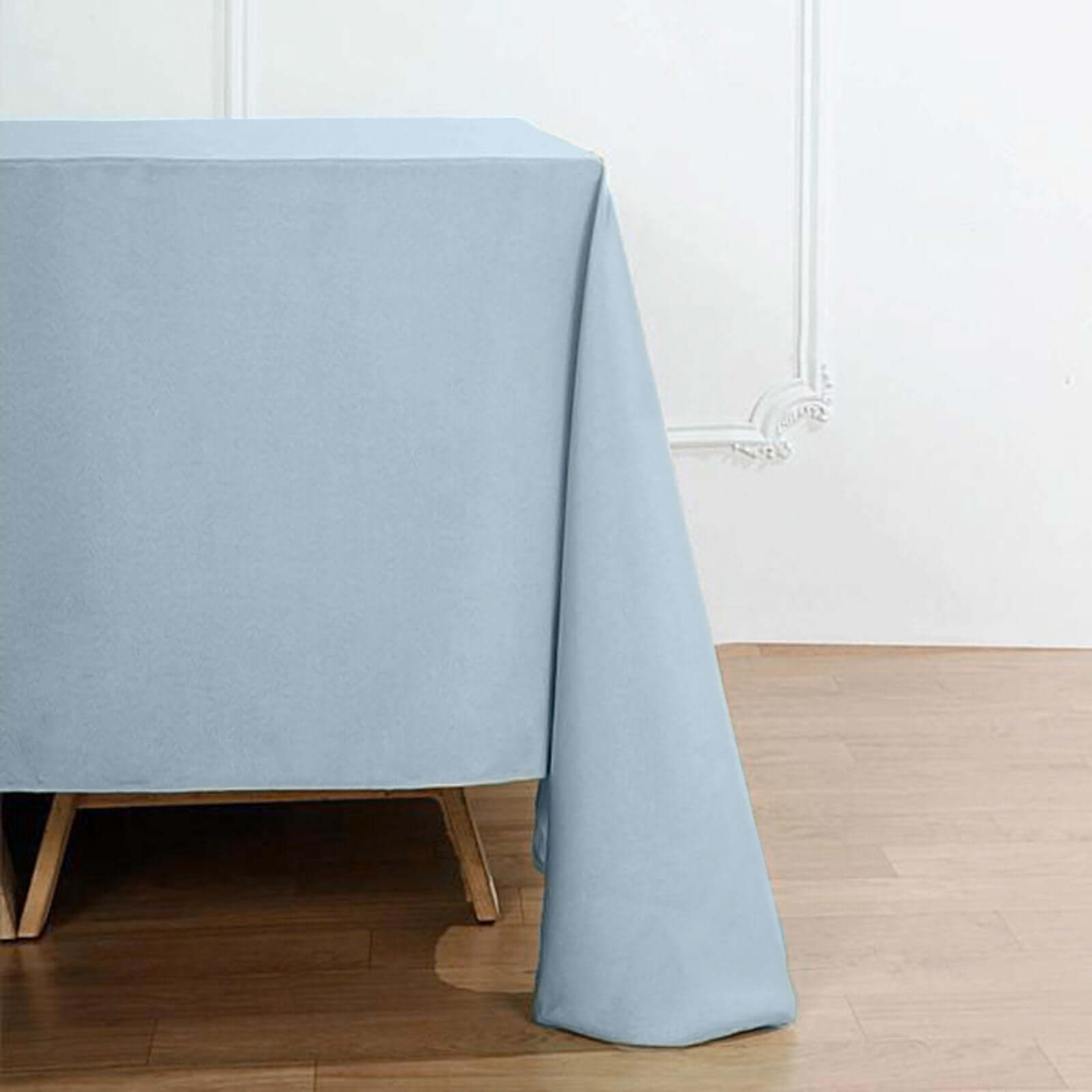 Polyester Square 90x90 Tablecloth Dusty Blue - Wrinkle-Resistant & Durable Table Cover