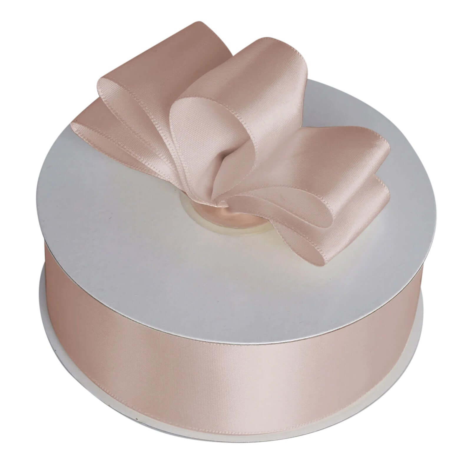 50 Yards 1.5 Nude Single Face Decorative Satin Ribbon