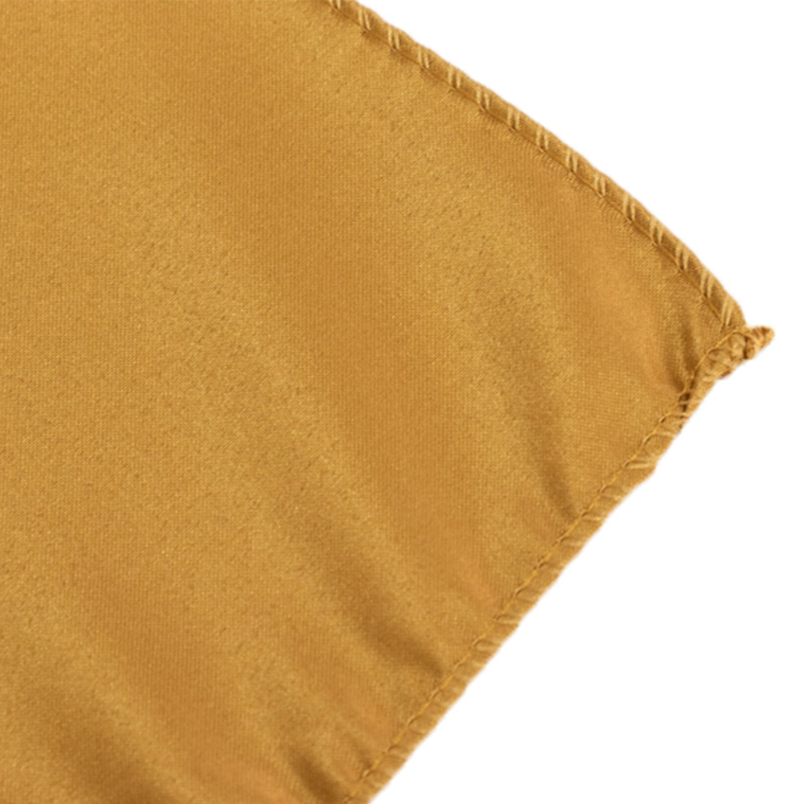 Lamour Satin 72x72 Table Overlay Square Tablecloth Gold - Smooth Finish for Luxurious Events