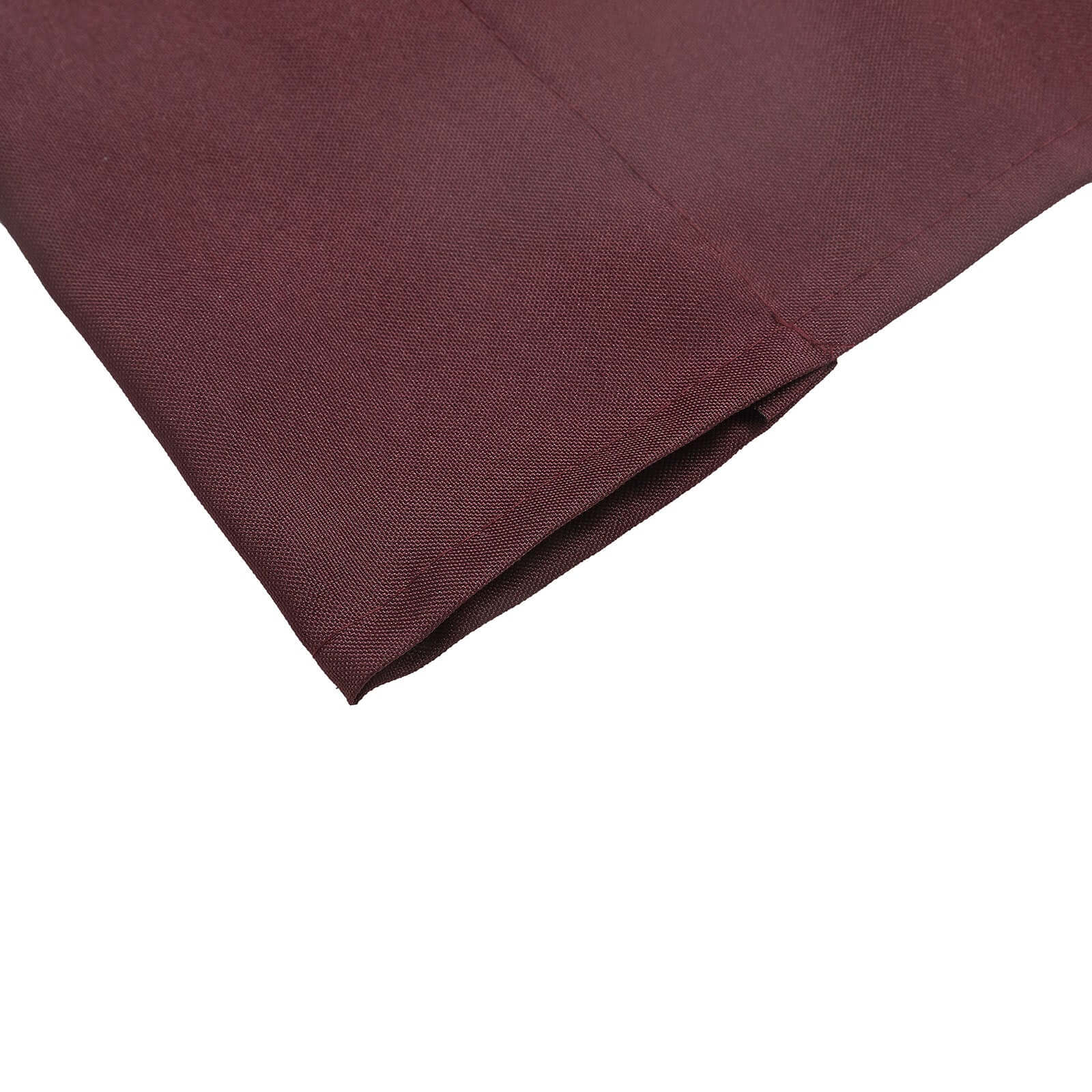 2 Pack Burgundy Polyester Event Curtain Drapes, 10ftx8ft Backdrop Event Panels With Rod Pockets 130 GSM