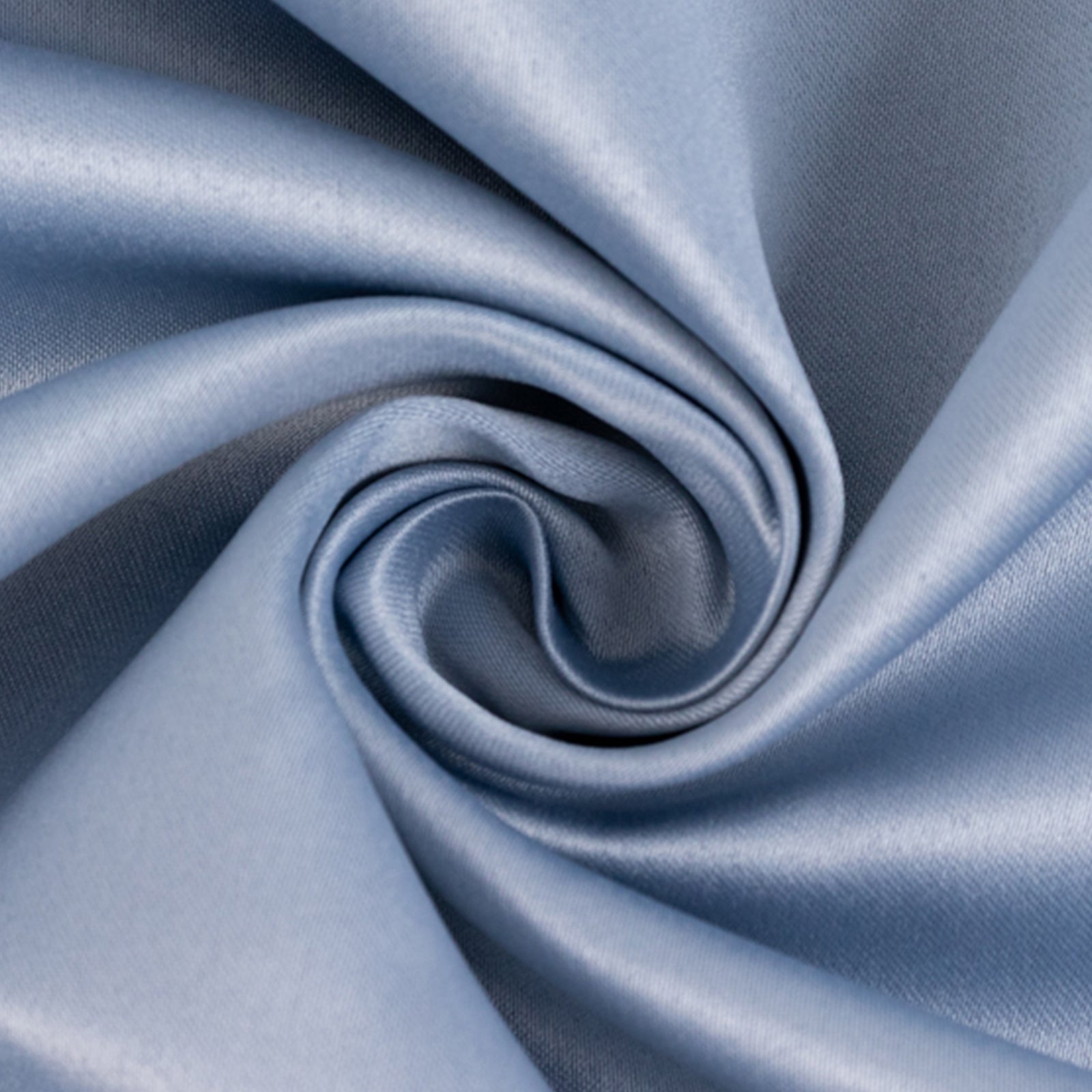 54x10 Yards Dusty Blue Lamour Satin Fabric Bolt, Heavy Matte Satin Fabric By The Yard