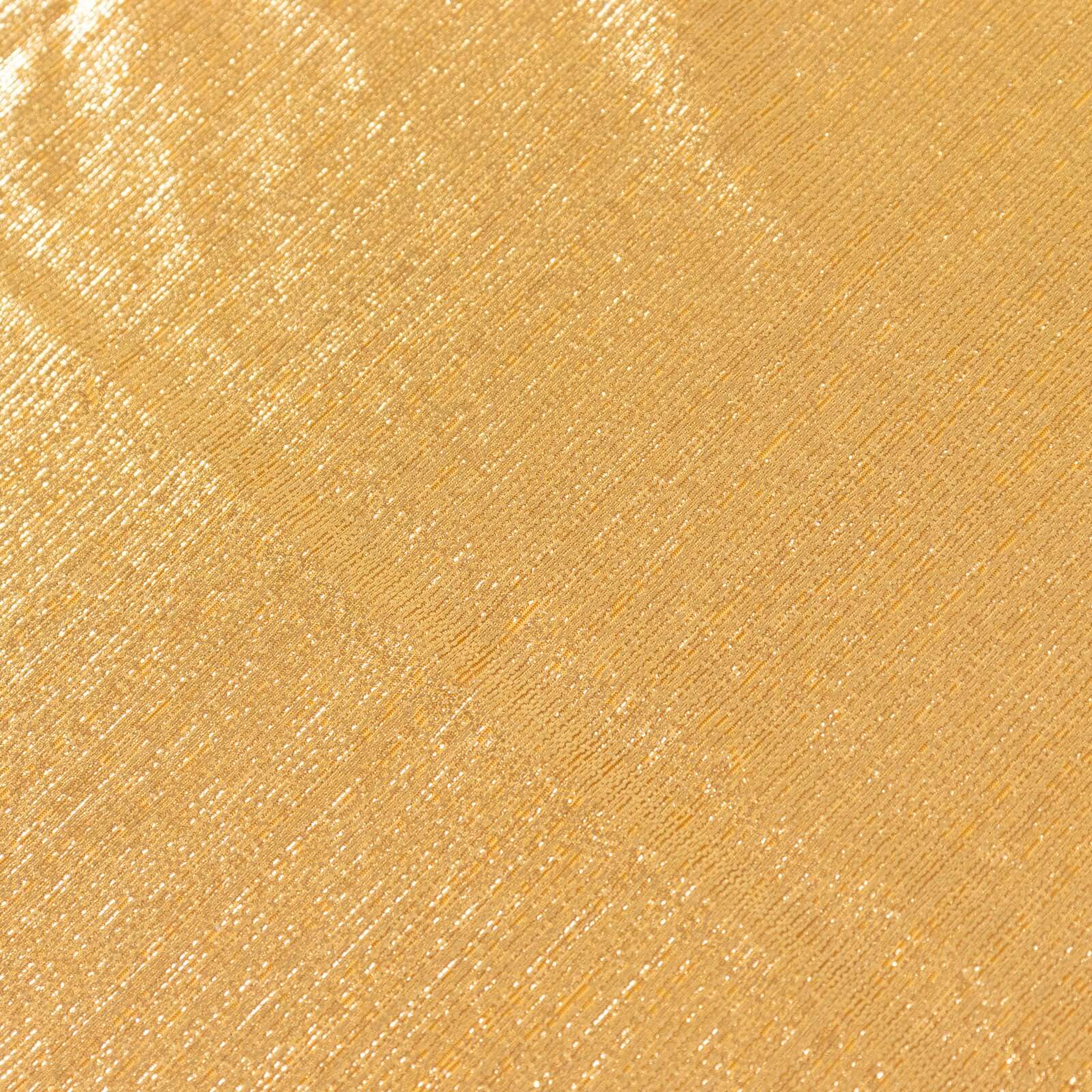 Polyester 72x72 Table Overlay Square Tablecloth Gold Shimmer Sequin Dots Wrinkle-Free Design for Stylish Celebrations