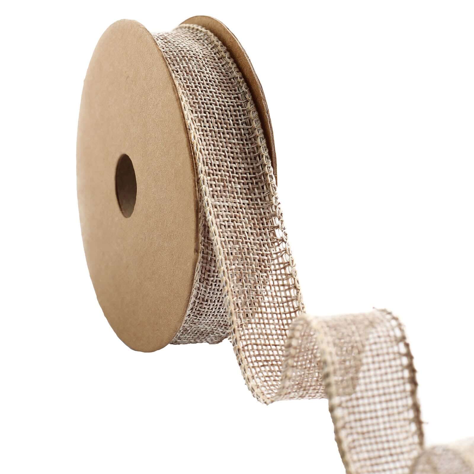 10 Yards 7 8 Natural Tone Jute Burlap Ribbons