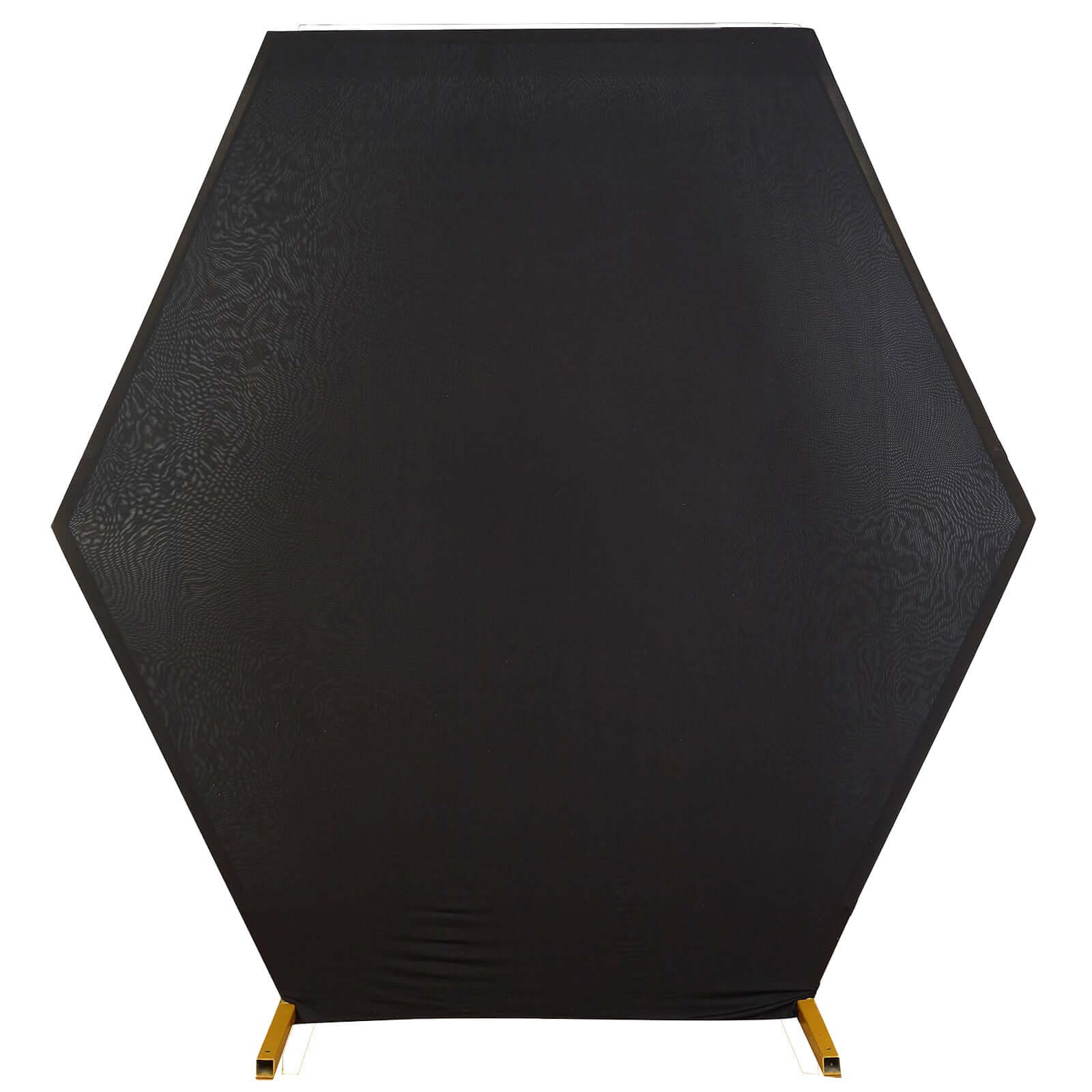 8ftx7ft Black 2-Sided Spandex Fit Hexagon Wedding Arbor Backdrop Cover