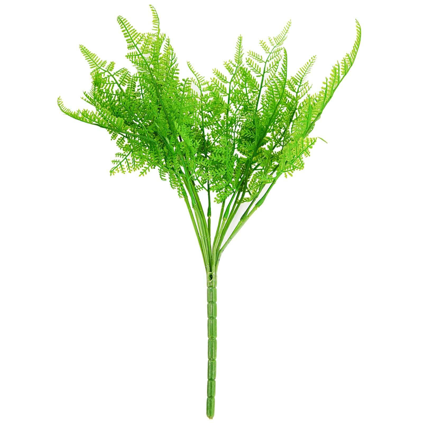 2 Stems Green Artificial Asparagus Fern Leaf Plant Indoor Faux Spray