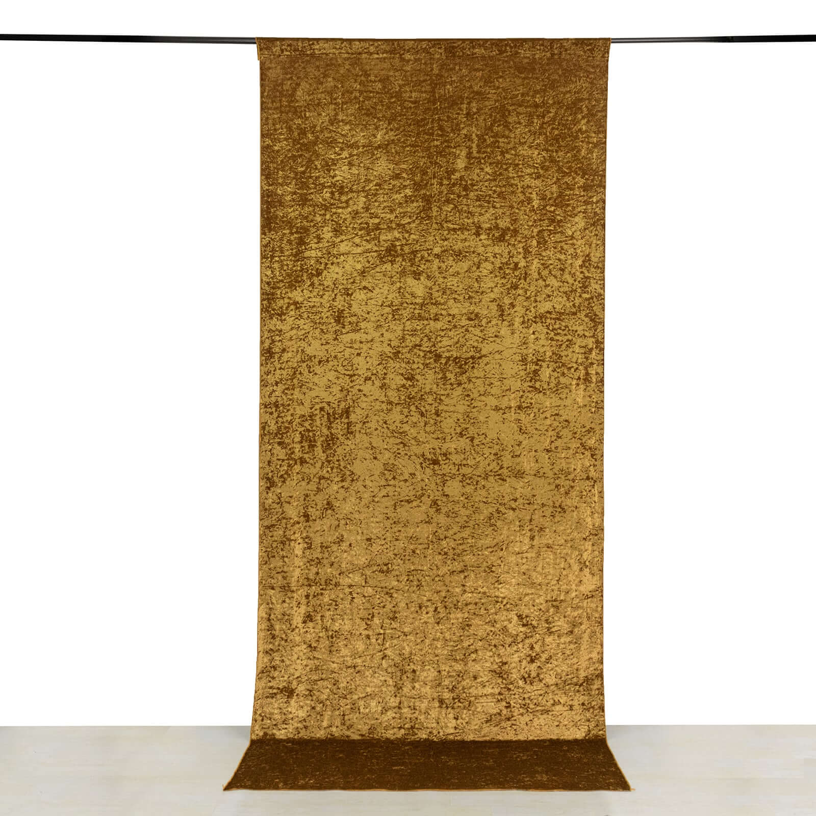 5ftx12ft Gold Premium Smooth Velvet Event Curtain Drapes, Privacy Backdrop Event Panel with Rod Pocket