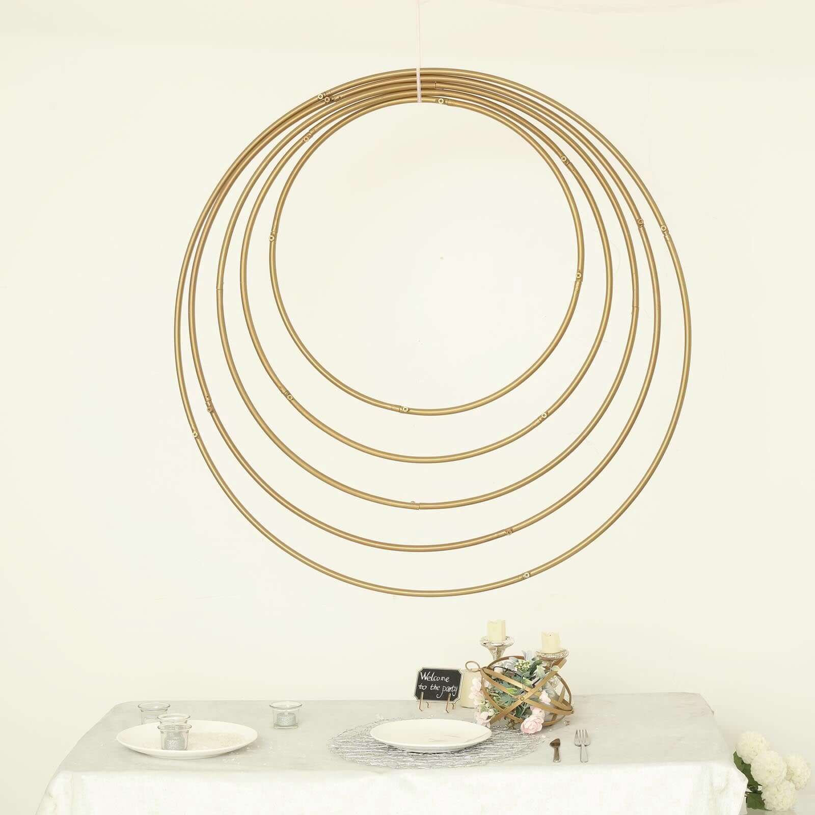 40 Gold Heavy Duty Metal Hoop Wreath, Floral Hoop