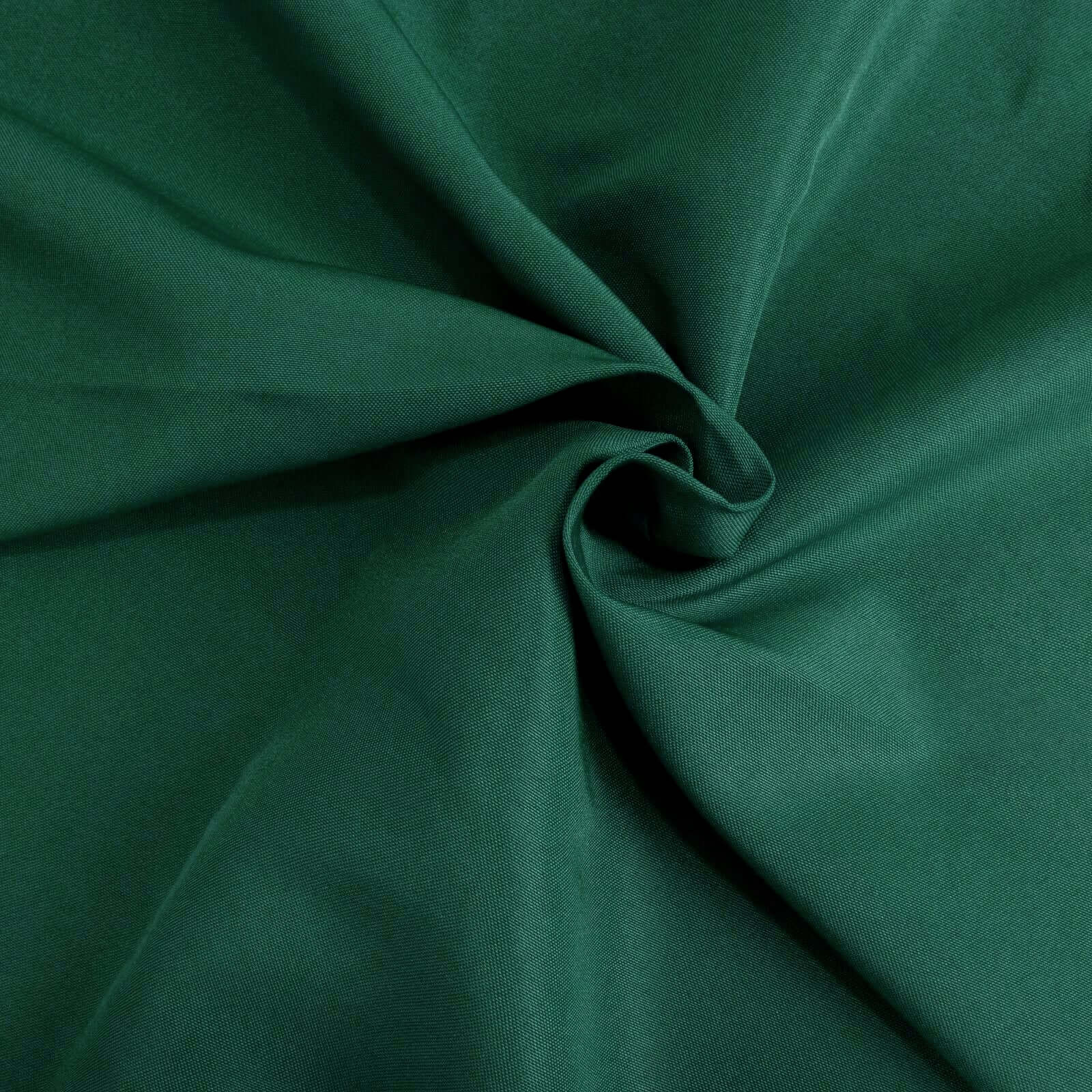 Premium Polyester 70x70 Table Overlay Square Tablecloth Hunter Emerald Green 220GSM Wrinkle-Resistant Table Cover